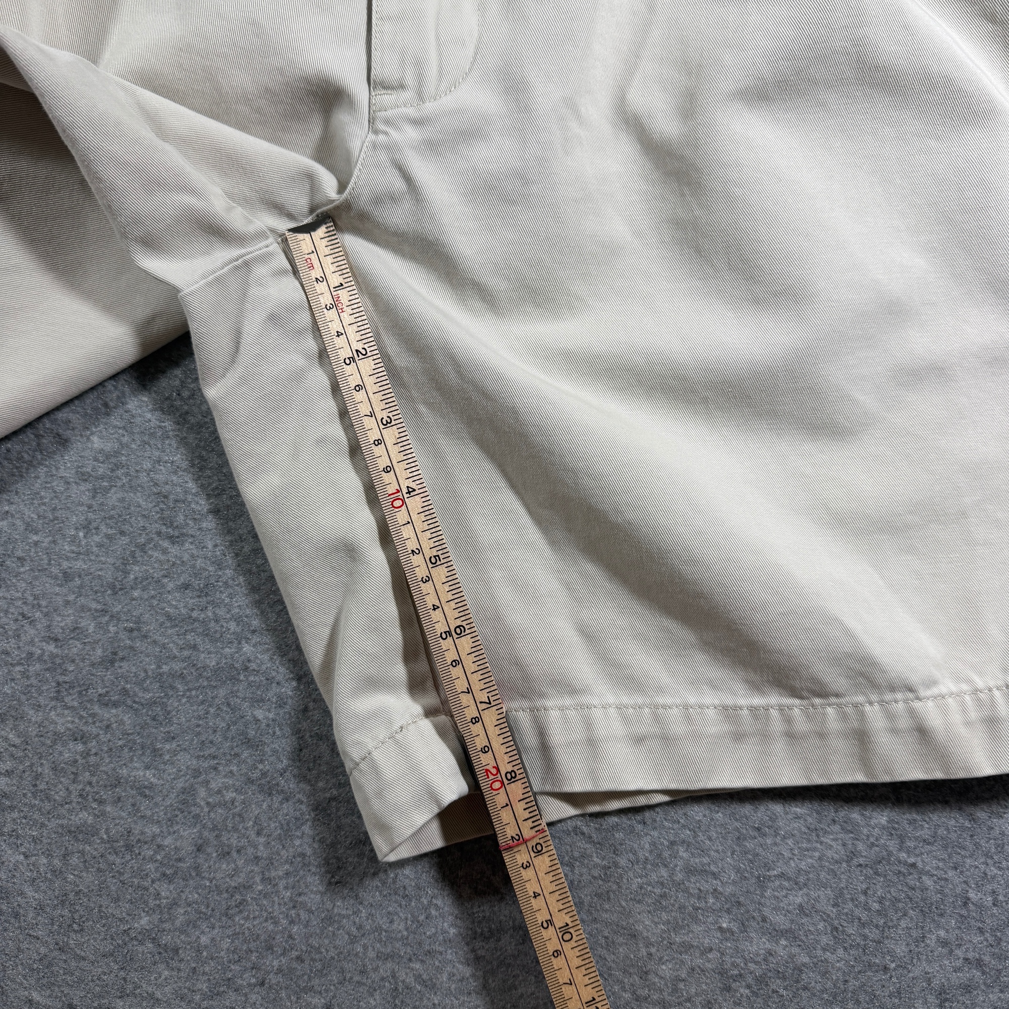 Vintage Polo Ralph Lauren Chino Shorts Mens 36 Khaki Pleated Front Cotton Golf thumbnail 7