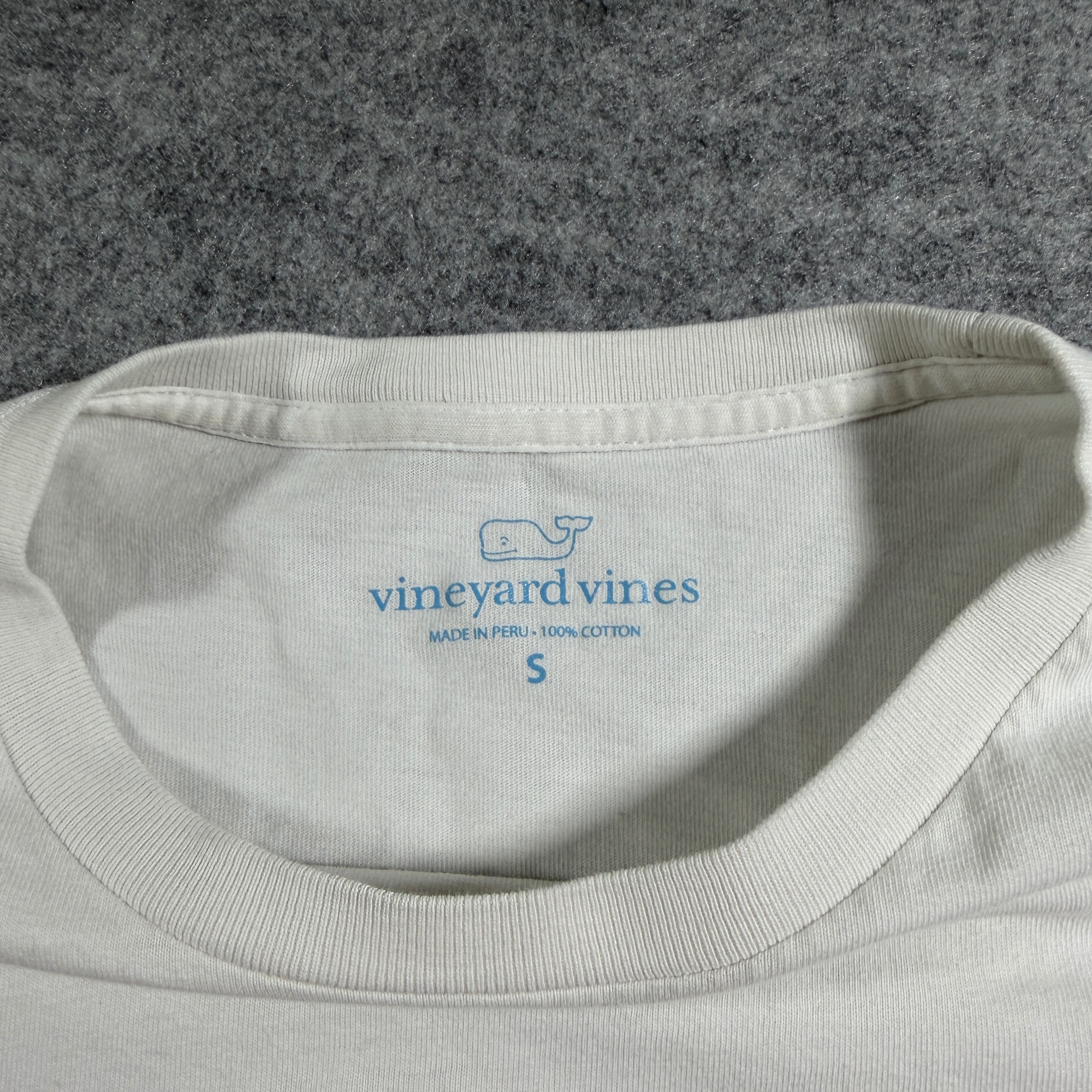 Vineyard Vines Whale Pocket Tee Mens S White New Jersey Christmas Long Sleeve thumbnail 5