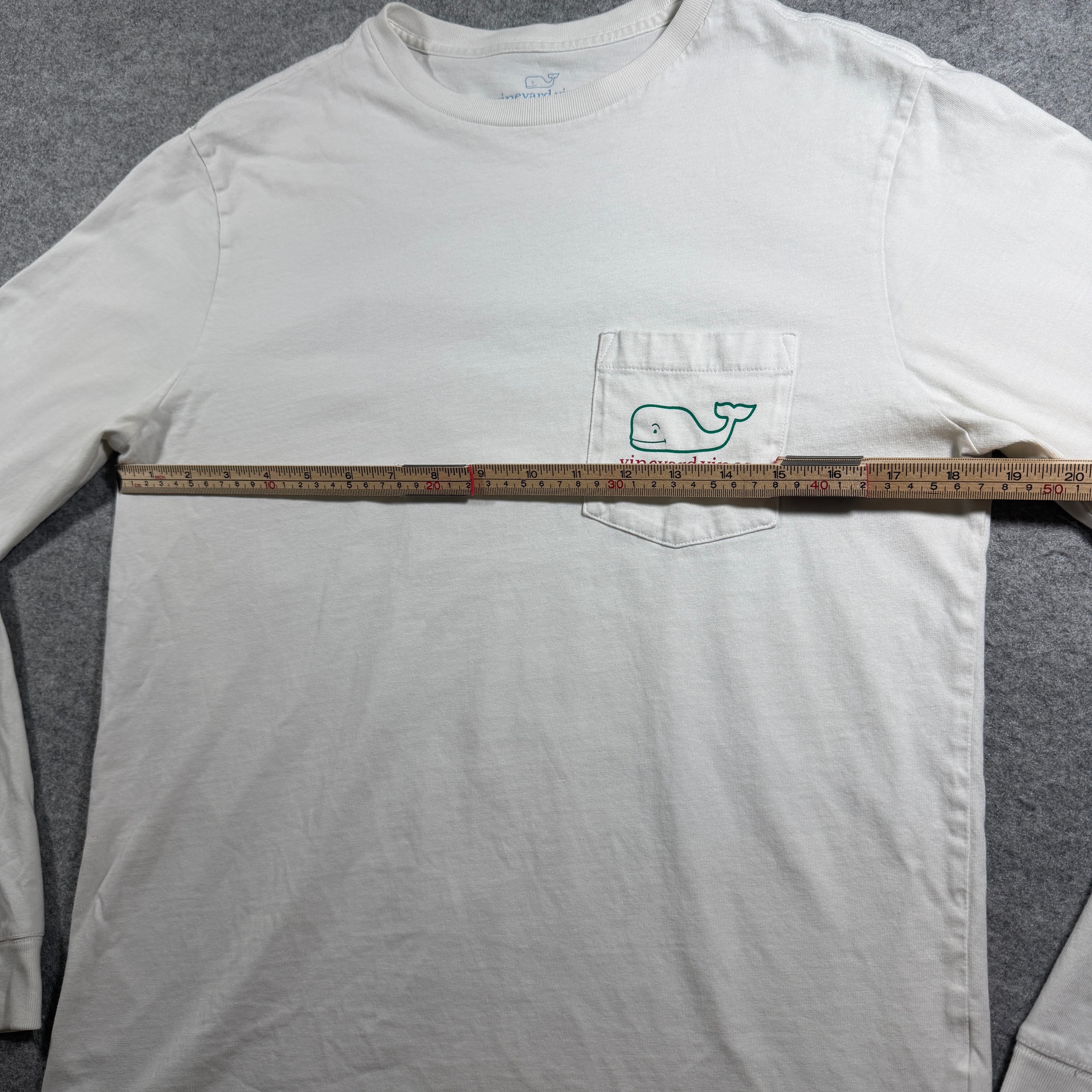 Vineyard Vines Whale Pocket Tee Mens S White New Jersey Christmas Long Sleeve thumbnail 6