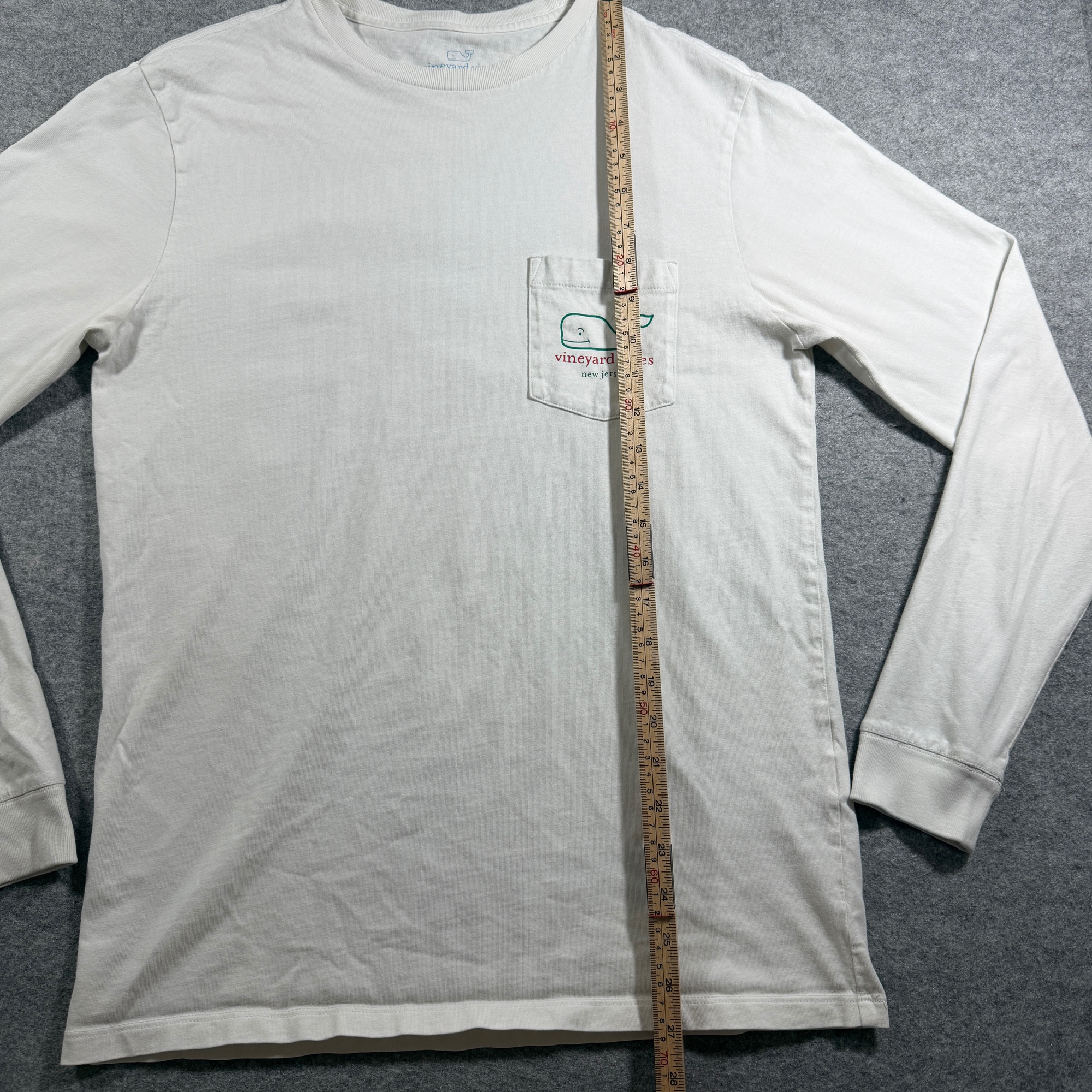 Vineyard Vines Whale Pocket Tee Mens S White New Jersey Christmas Long Sleeve thumbnail 7