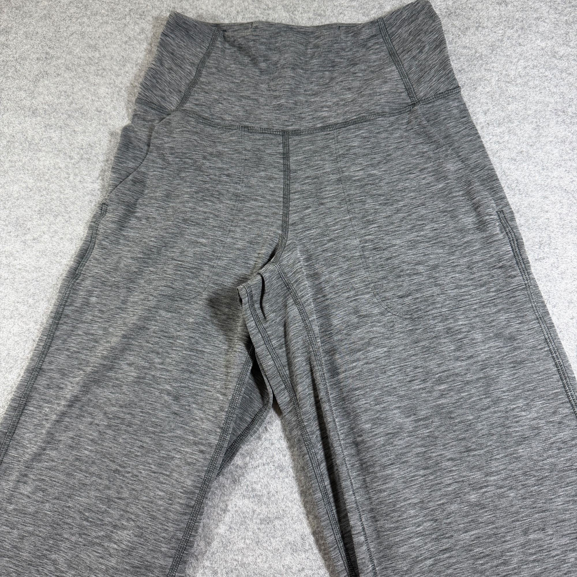 Lululemon Align Pant Womens M Heather Gray High Rise Wide Leg Yoga Stretch thumbnail 9