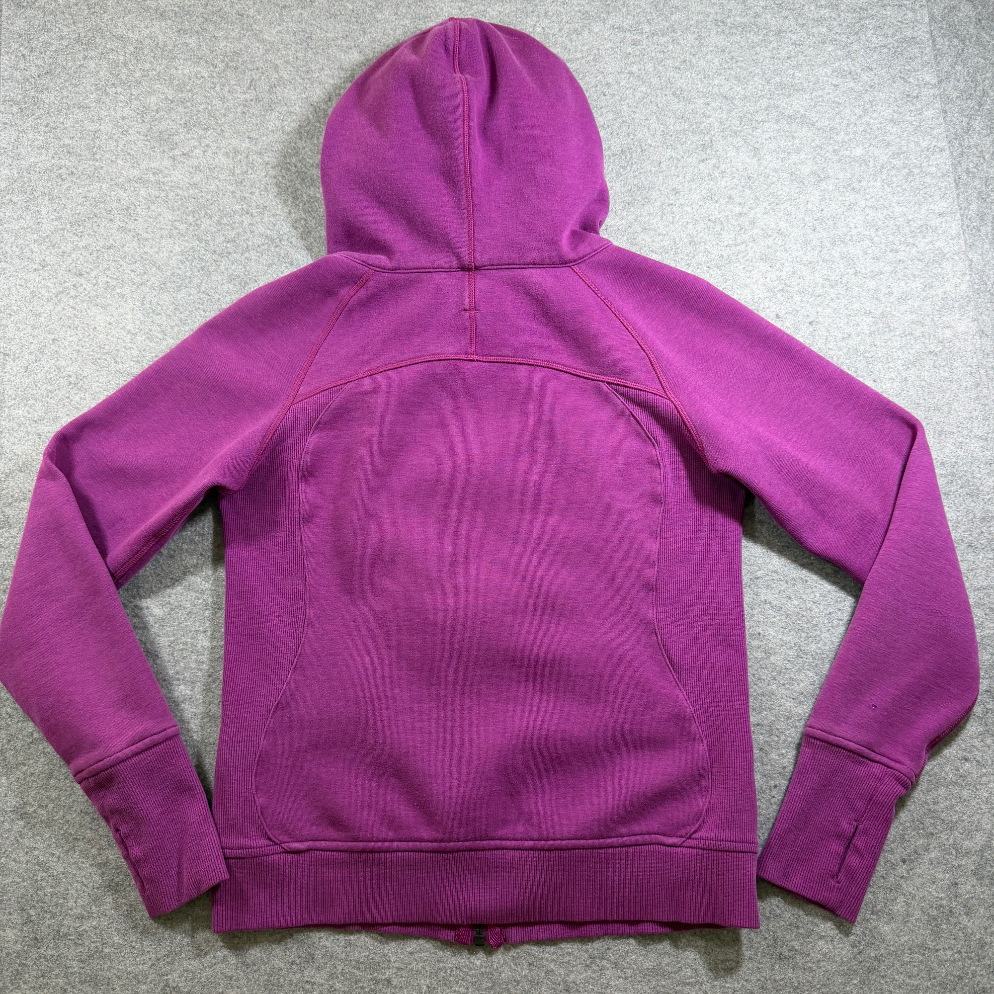 Lululemon Scuba Hoodie Womens 6 Magenta Full Zip Sherpa Lined Kangaroo Pocket thumbnail 11