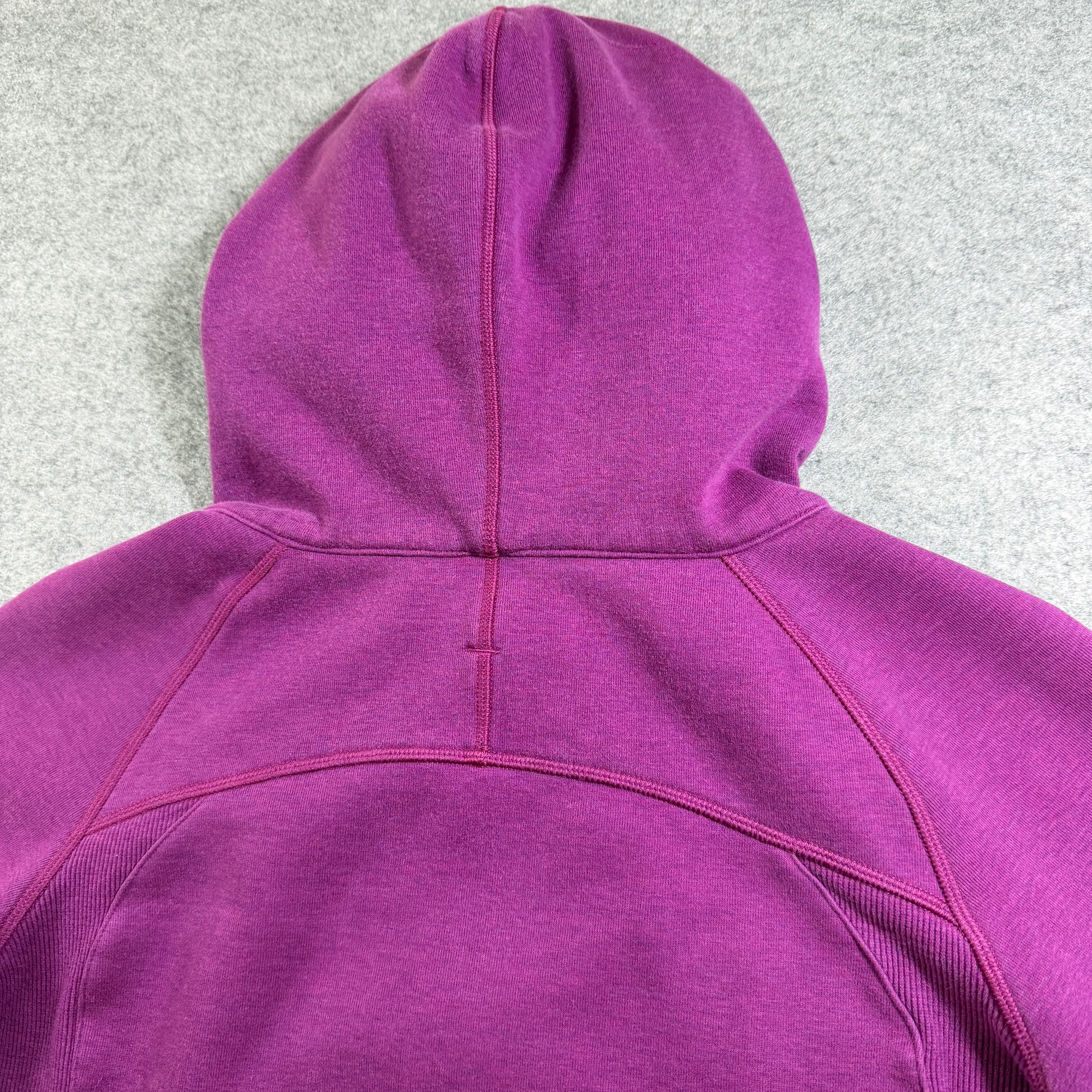 Lululemon Scuba Hoodie Womens 6 Magenta Full Zip Sherpa Lined Kangaroo Pocket thumbnail 12