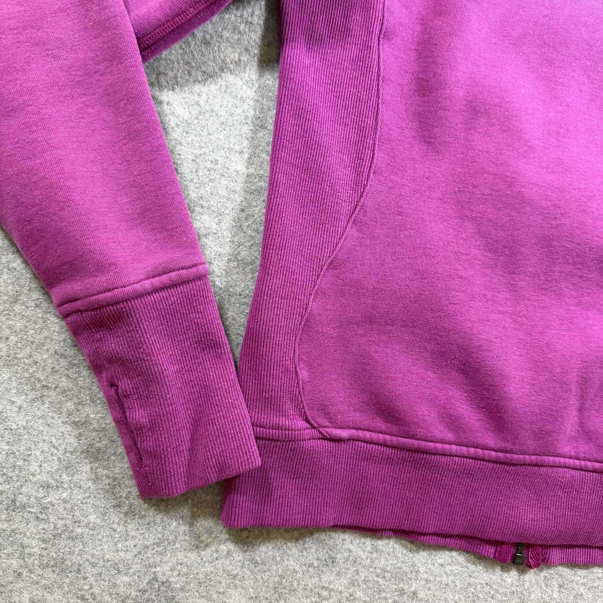 Lululemon Scuba Hoodie Womens 6 Magenta Full Zip Sherpa Lined Kangaroo Pocket thumbnail 13