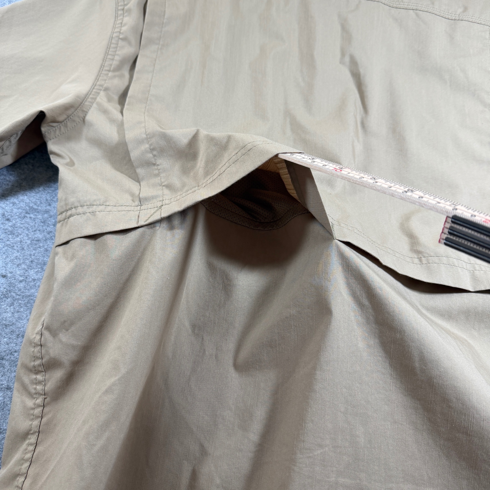 Carhartt Force Shirt Mens M Khaki Tan Button Down Short Sleeve Workwear Mesh Net thumbnail 11