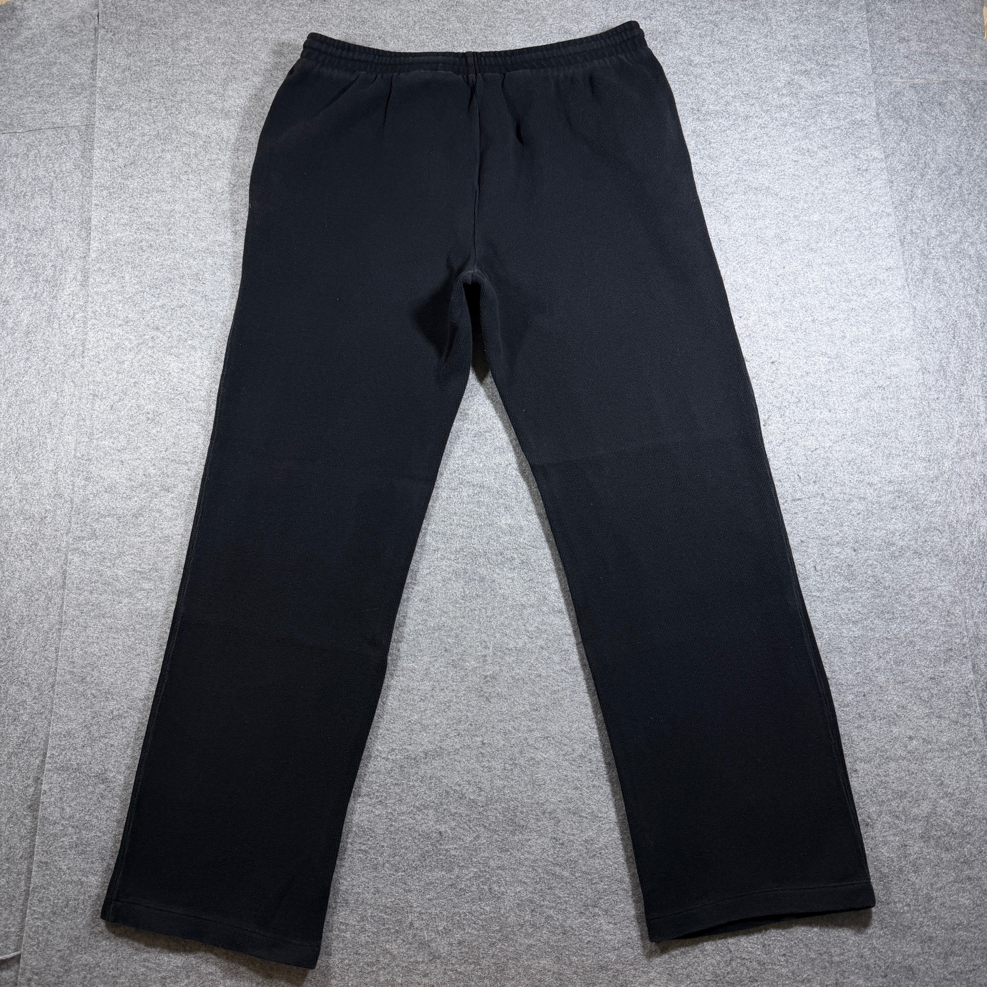Vintage 90s Polo Ralph Lauren Sweatpants Mens M Black Fleece Knit Drawstring thumbnail 2