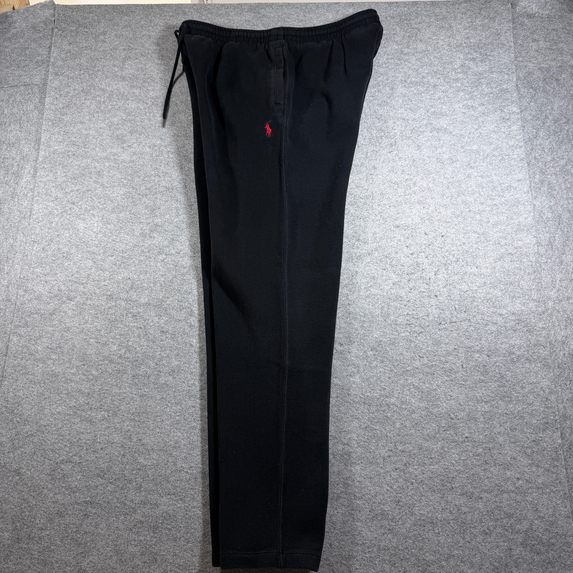 Vintage 90s Polo Ralph Lauren Sweatpants Mens M Black Fleece Knit Drawstring thumbnail 14