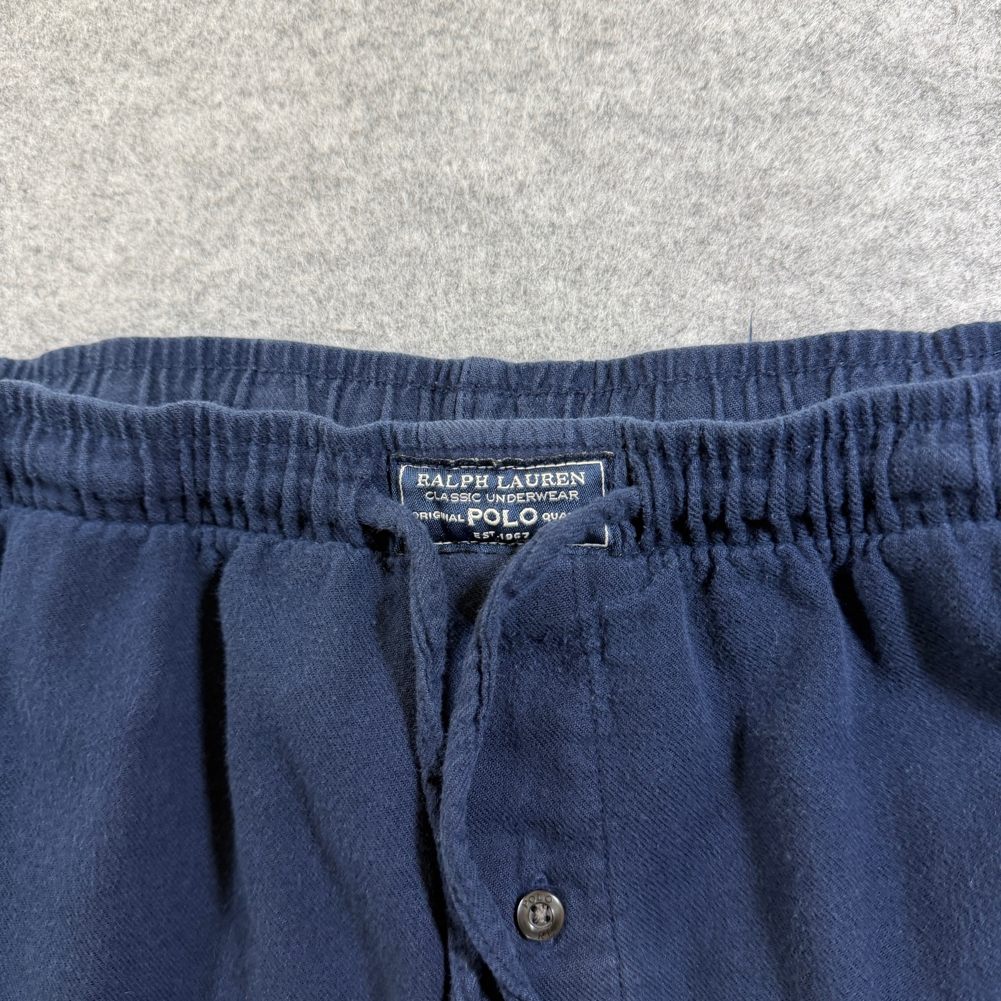 Polo Ralph Lauren Sleep Pants Mens L Navy Pony Logo Drawstring Cotton Lounge thumbnail 10