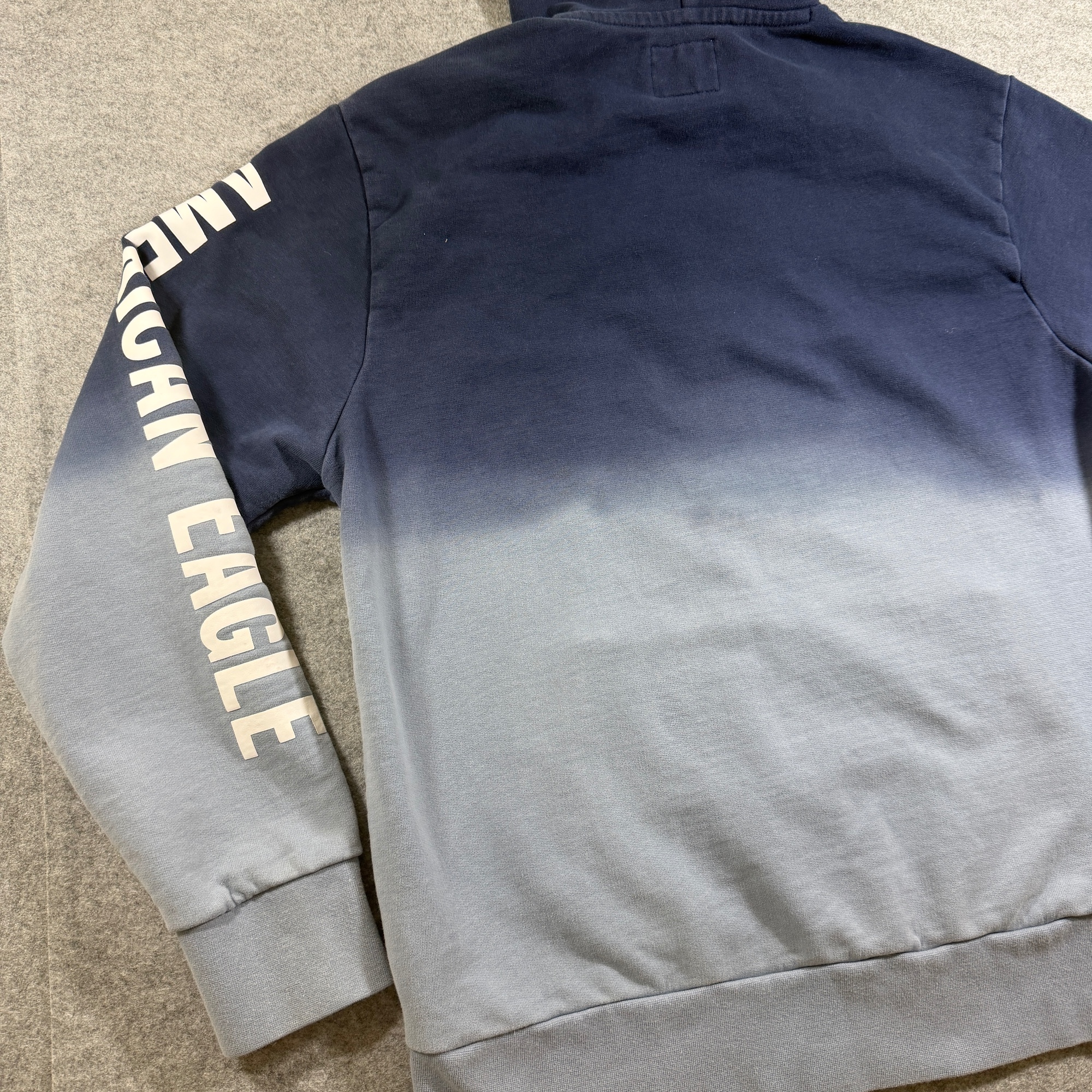 American Eagle Hoodie Mens L Navy Blue Ombre Eagle Graphic Pullover Streetwear thumbnail 9