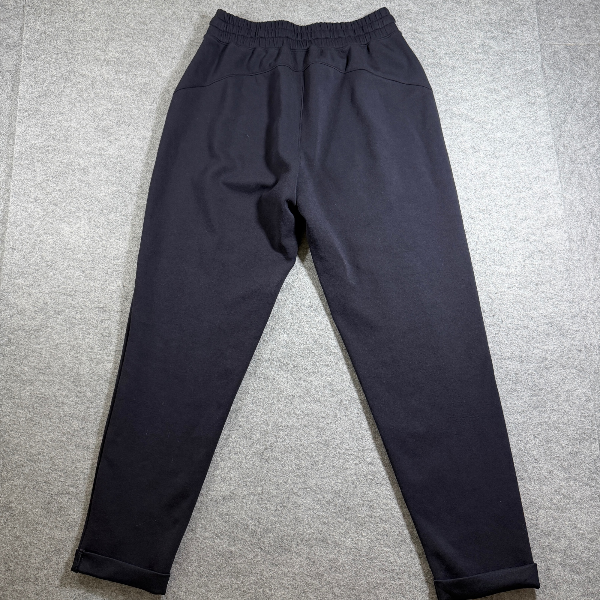 Spanx Joggers Womens S Black Tapered Cuffed Drawstring Pockets Stretch thumbnail 2
