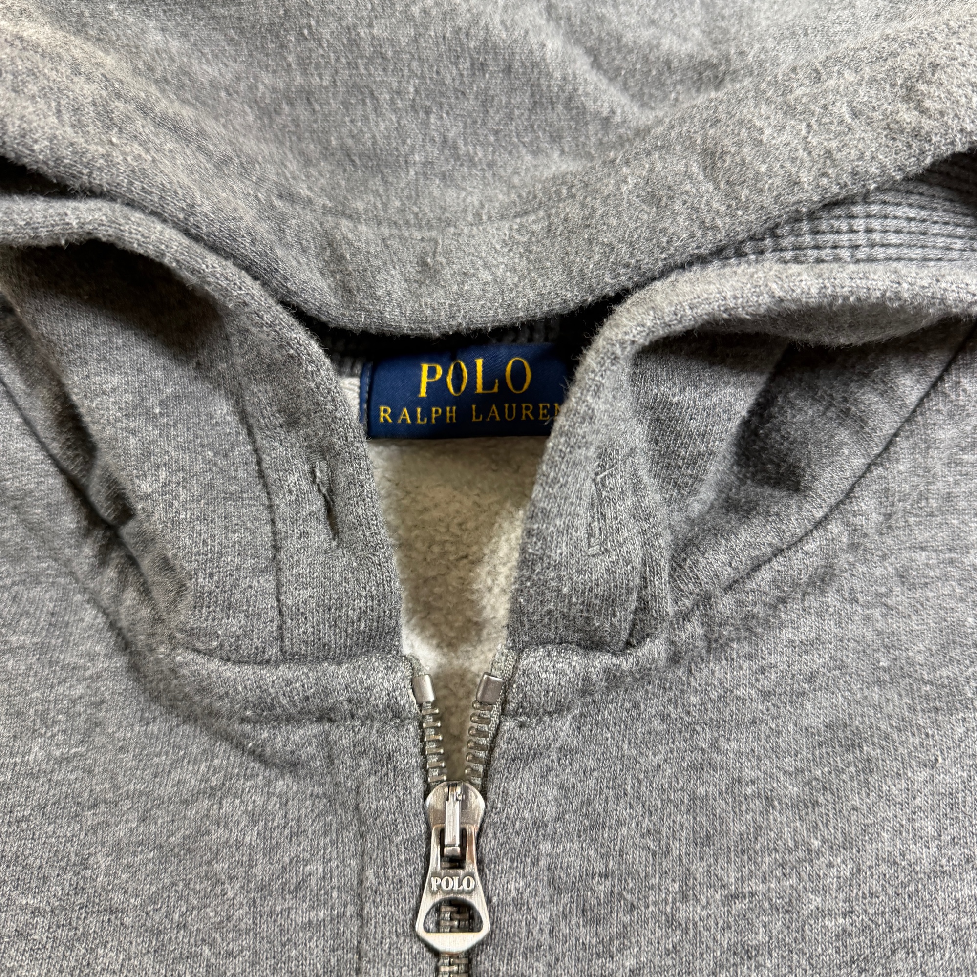 Polo Ralph Lauren Full Zip Hoodie Men XXL Heather Gray Heavyweight Fleece Cotton thumbnail 10