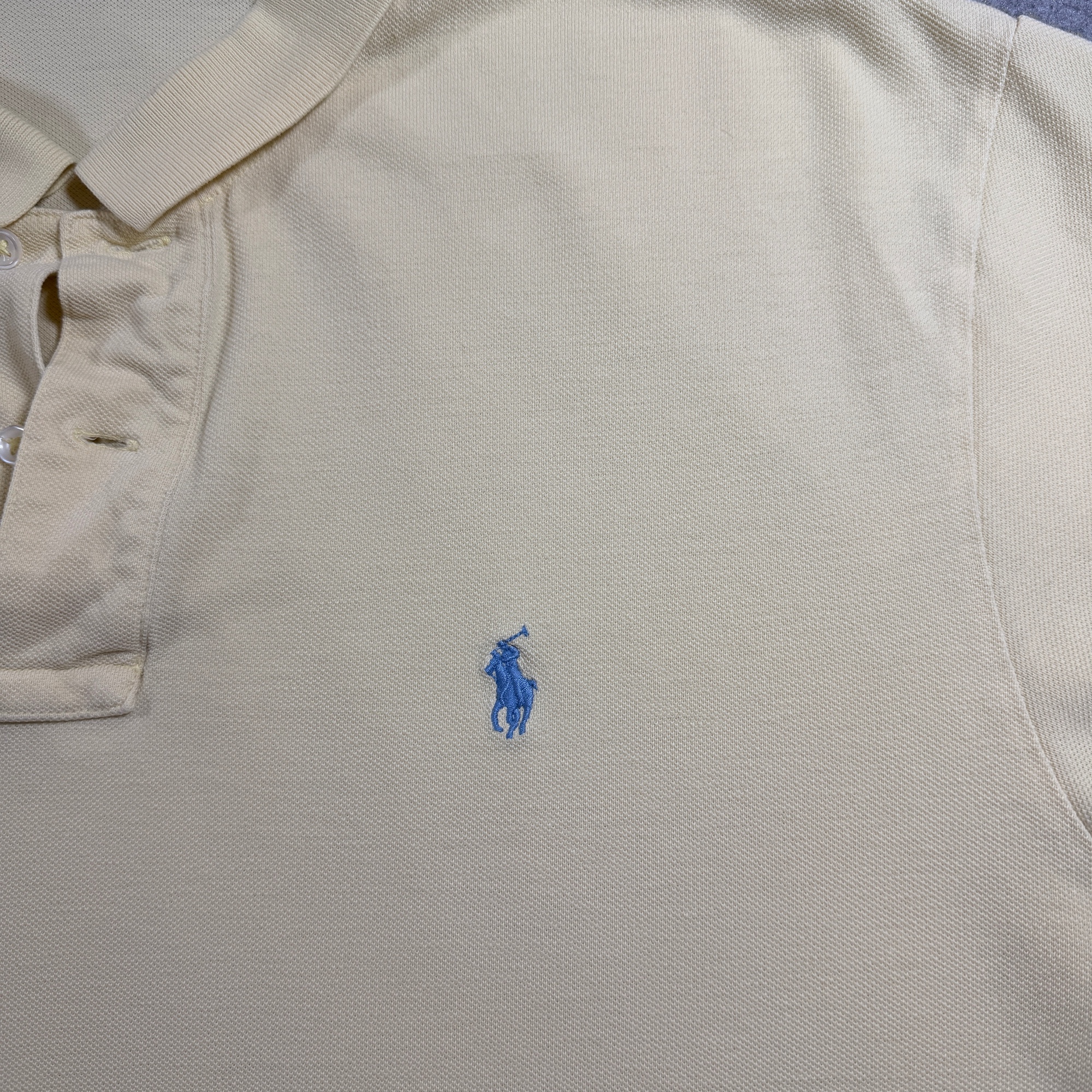 Vintage 90s Polo Ralph Lauren Polo Shirt Mens XXL Yellow Pony Logo Cotton Golf thumbnail 7