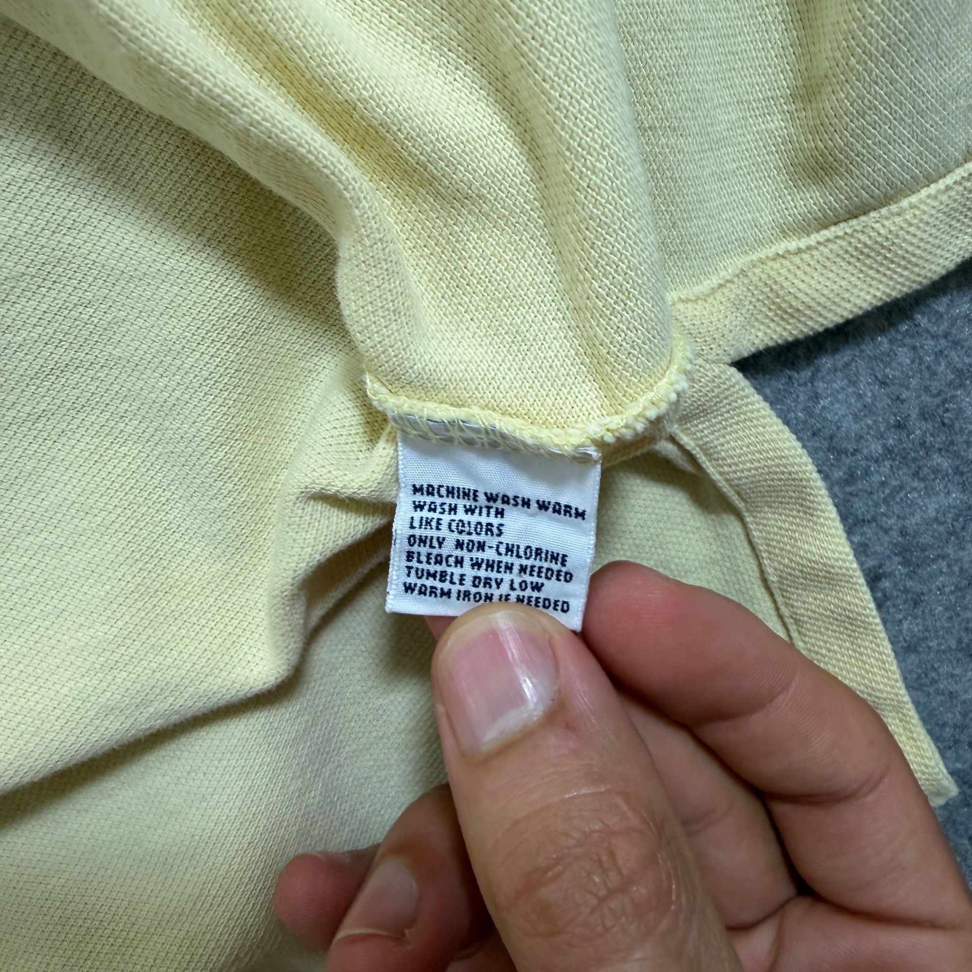 Vintage 90s Polo Ralph Lauren Polo Shirt Mens XXL Yellow Pony Logo Cotton Golf thumbnail 8