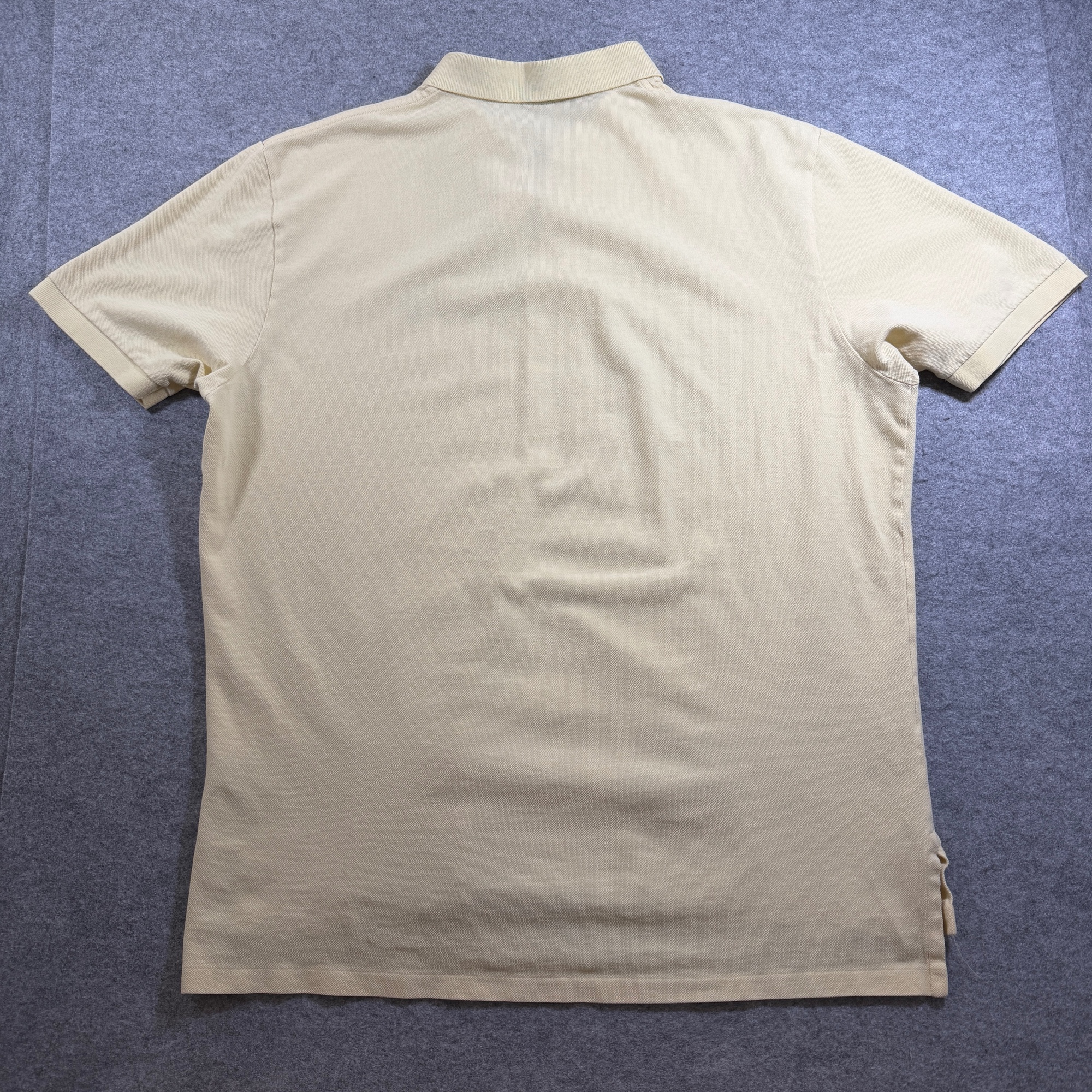 Vintage 90s Polo Ralph Lauren Polo Shirt Mens XXL Yellow Pony Logo Cotton Golf thumbnail 12