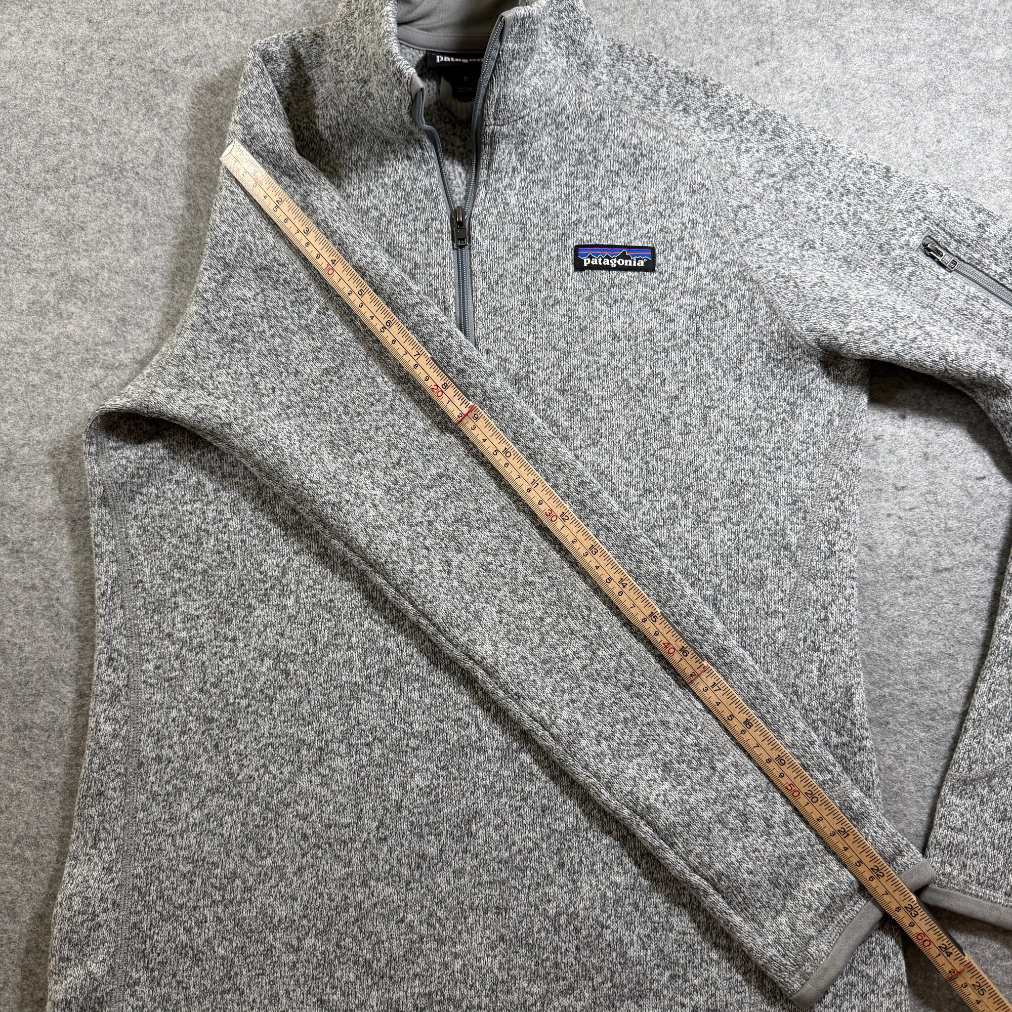 Patagonia Better Sweater Fleece Pullover Womens M Gray 1/4 Zip Sleeve Pocket thumbnail 3