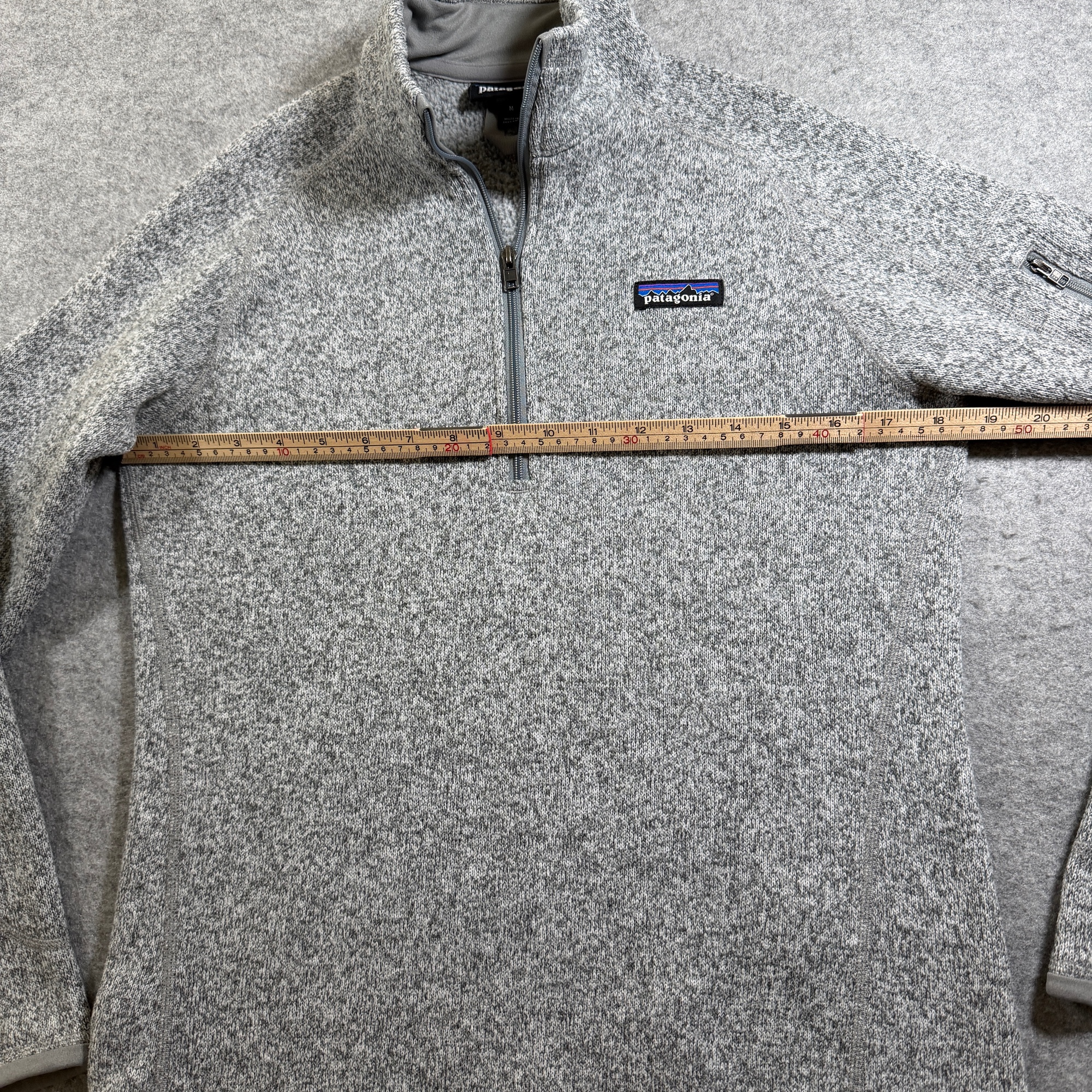 Patagonia Better Sweater Fleece Pullover Womens M Gray 1/4 Zip Sleeve Pocket thumbnail 4