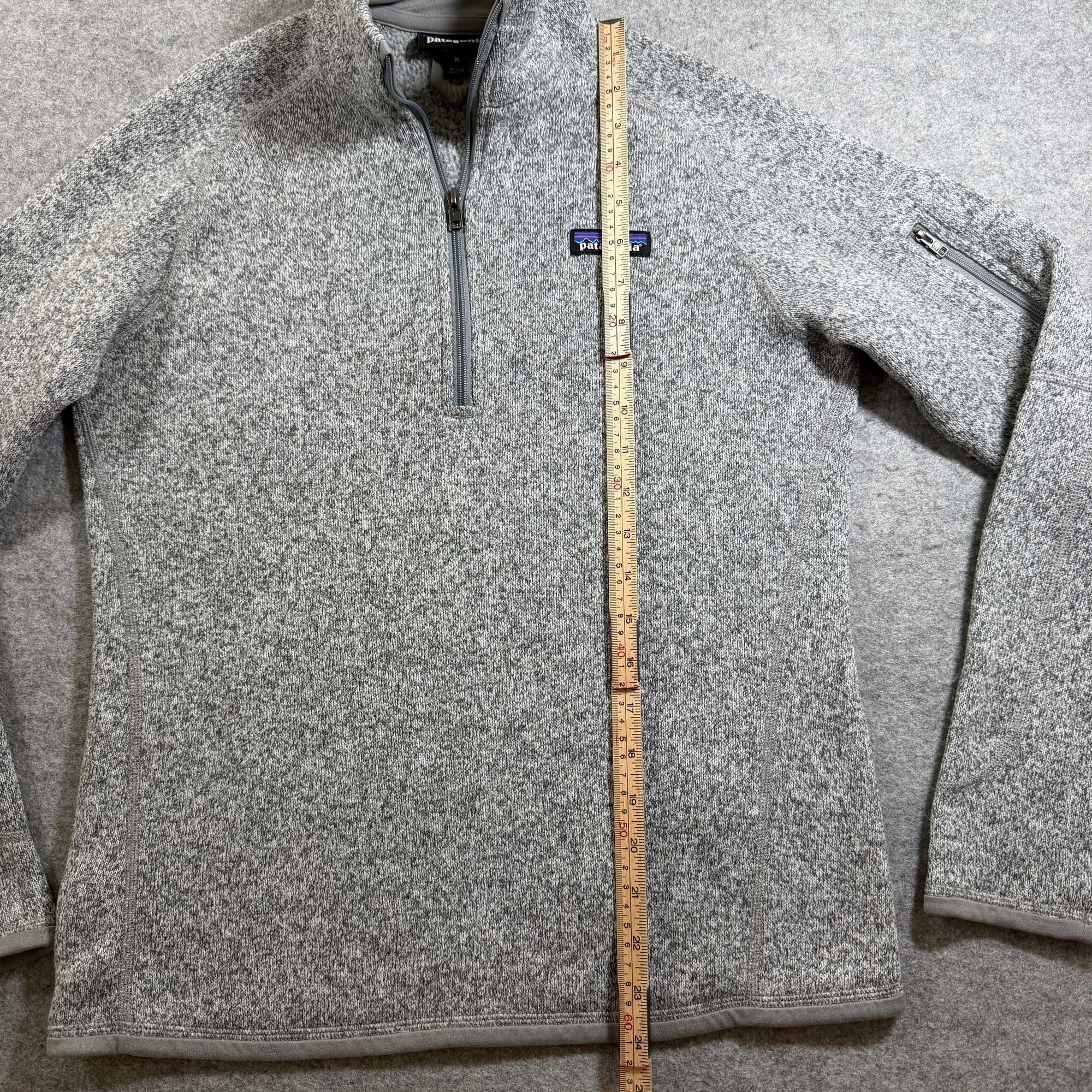 Patagonia Better Sweater Fleece Pullover Womens M Gray 1/4 Zip Sleeve Pocket thumbnail 5