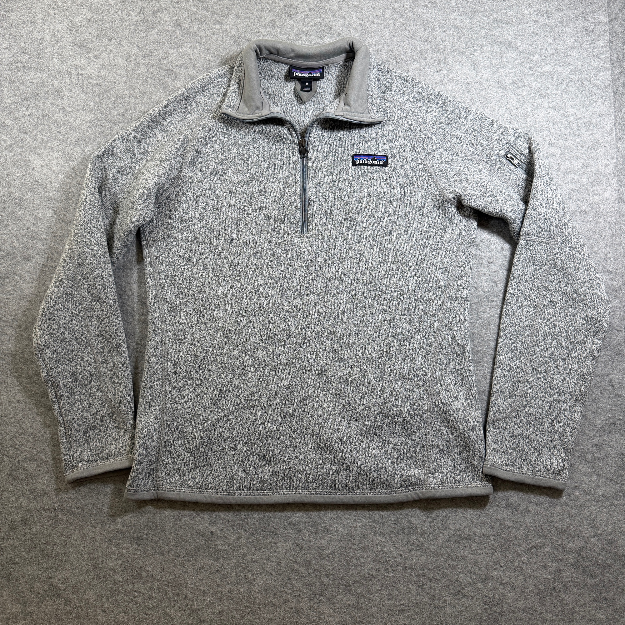 Patagonia Better Sweater Fleece Pullover Womens M Gray 1/4 Zip Sleeve Pocket thumbnail 8