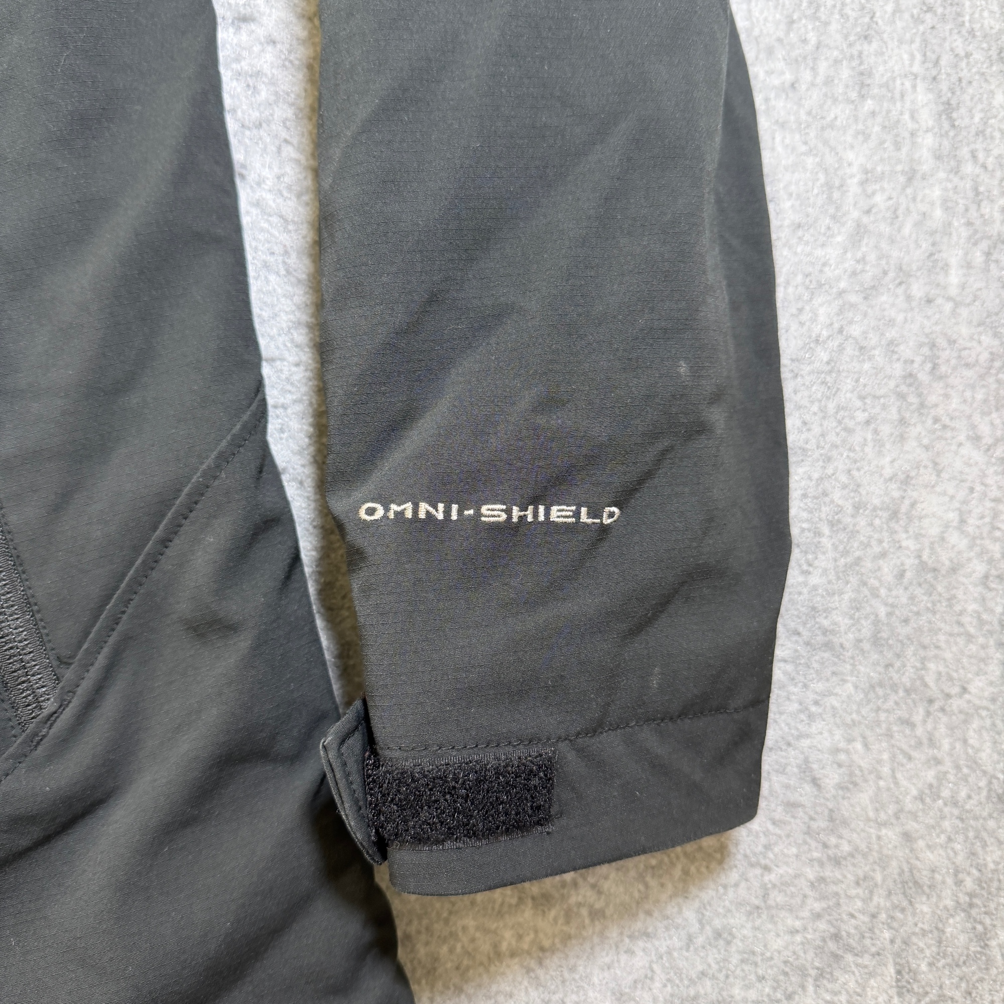 Columbia Field Gear Hooded Jacket Mens M Black Omni-Shield Full Zip Waterproof thumbnail 4