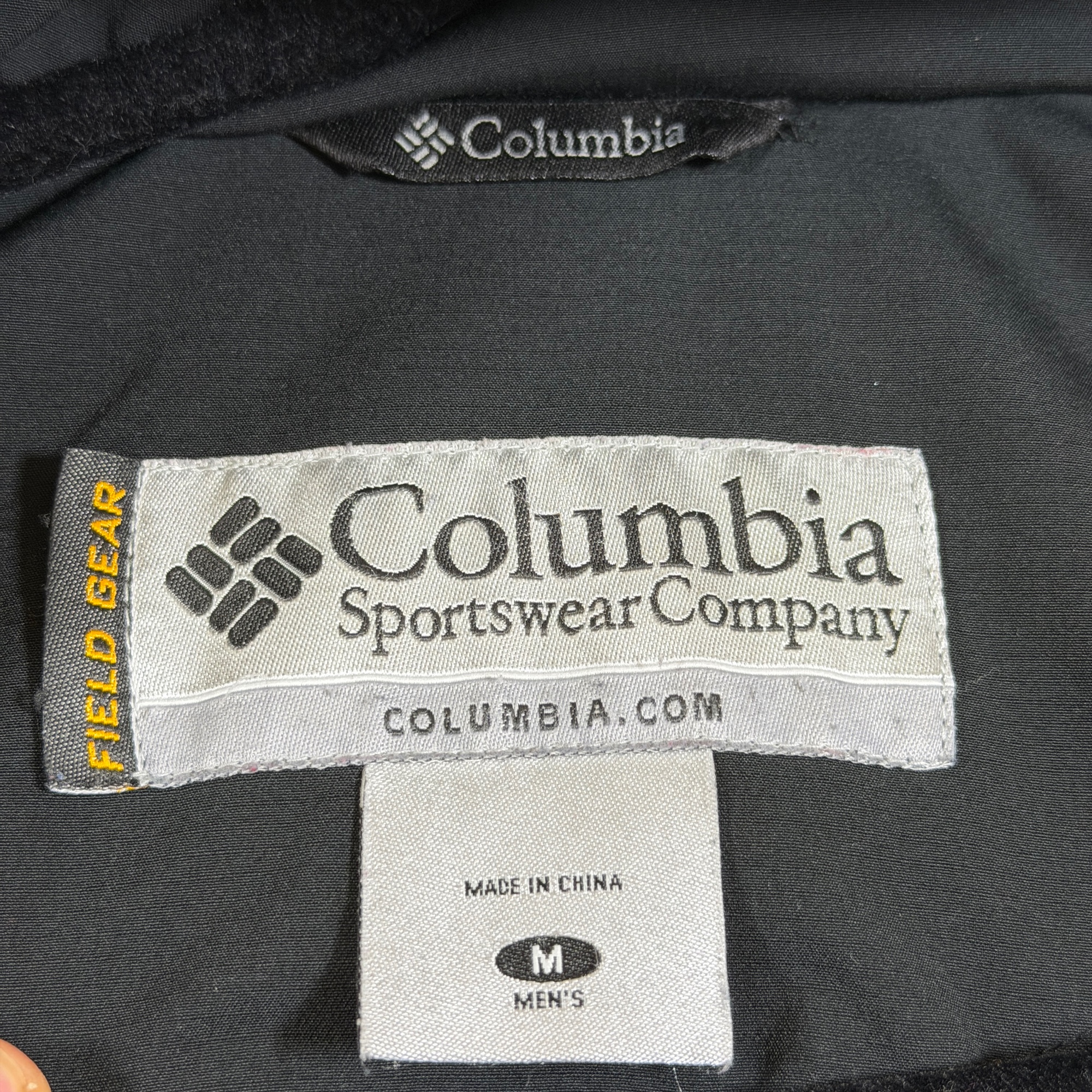 Columbia Field Gear Hooded Jacket Mens M Black Omni-Shield Full Zip Waterproof thumbnail 5