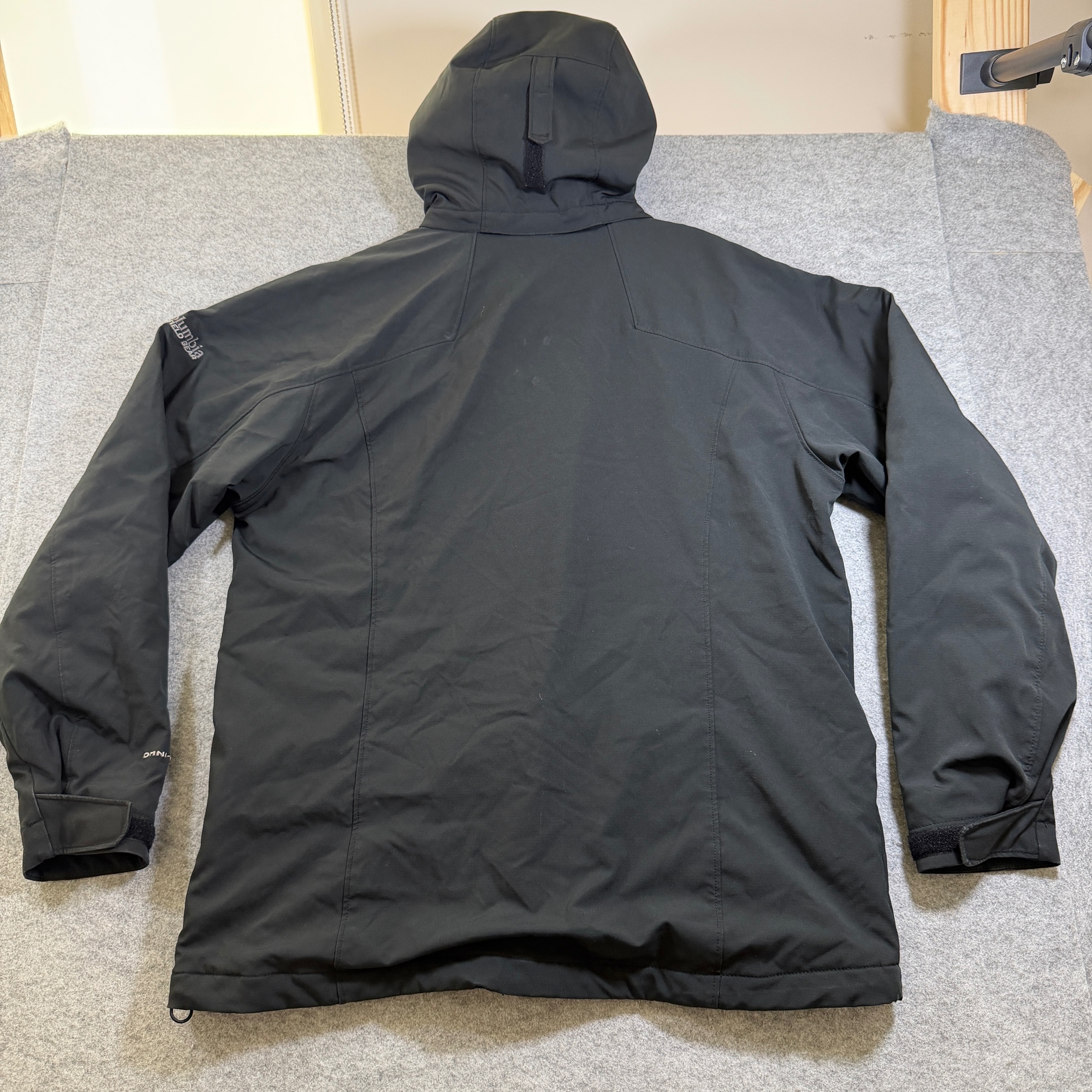 Columbia Field Gear Hooded Jacket Mens M Black Omni-Shield Full Zip Waterproof thumbnail 13
