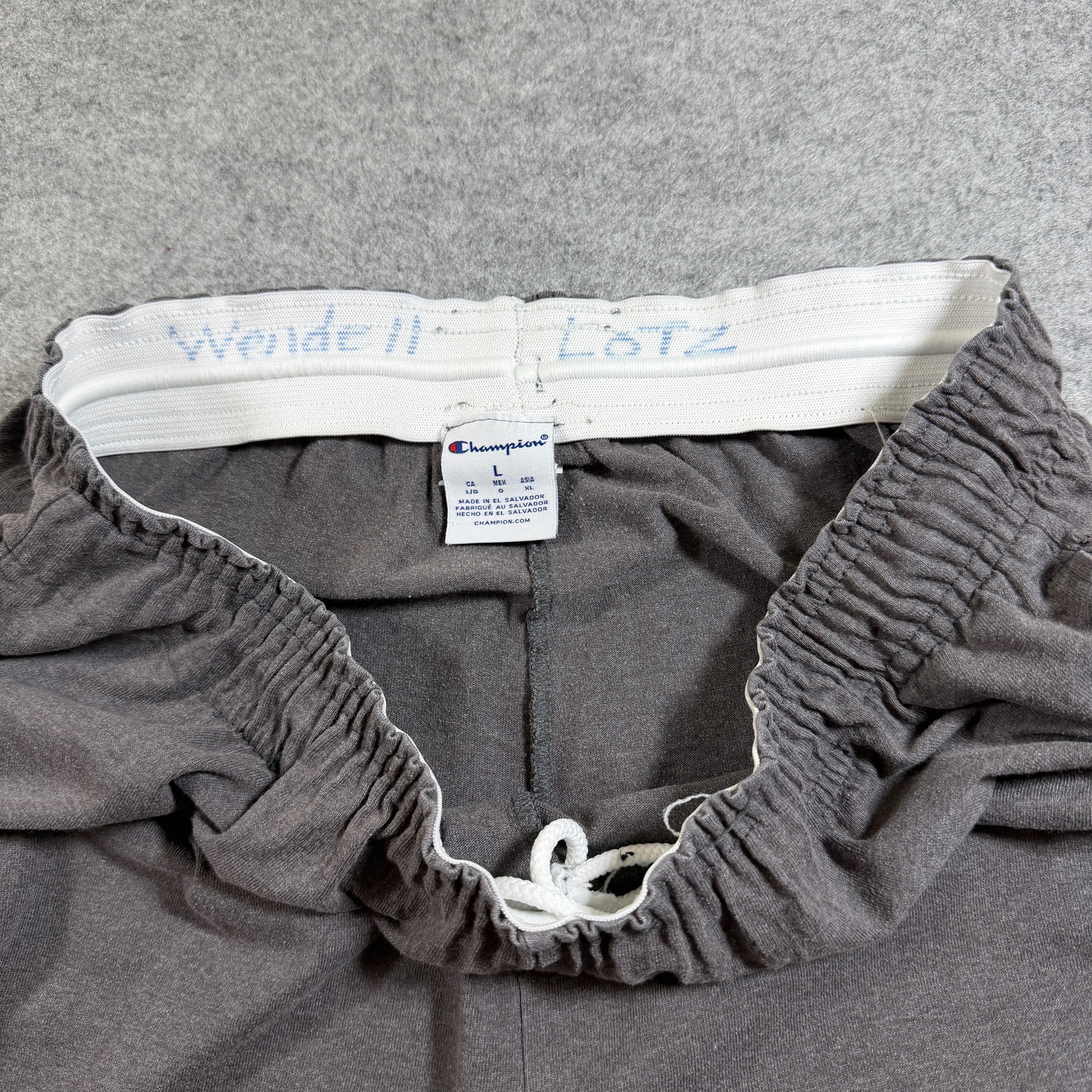 Champion Sweatpants Mens L Gray Elastic Waistband Side Pockets Embroidered Logo thumbnail 7