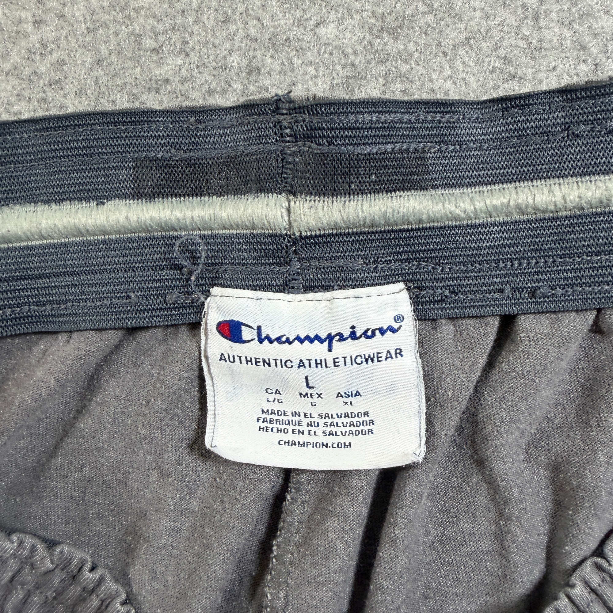 Champion Sweatpants Men L Gray Elastic Waistband Pockets Lounge Casual Loose Fit thumbnail 5
