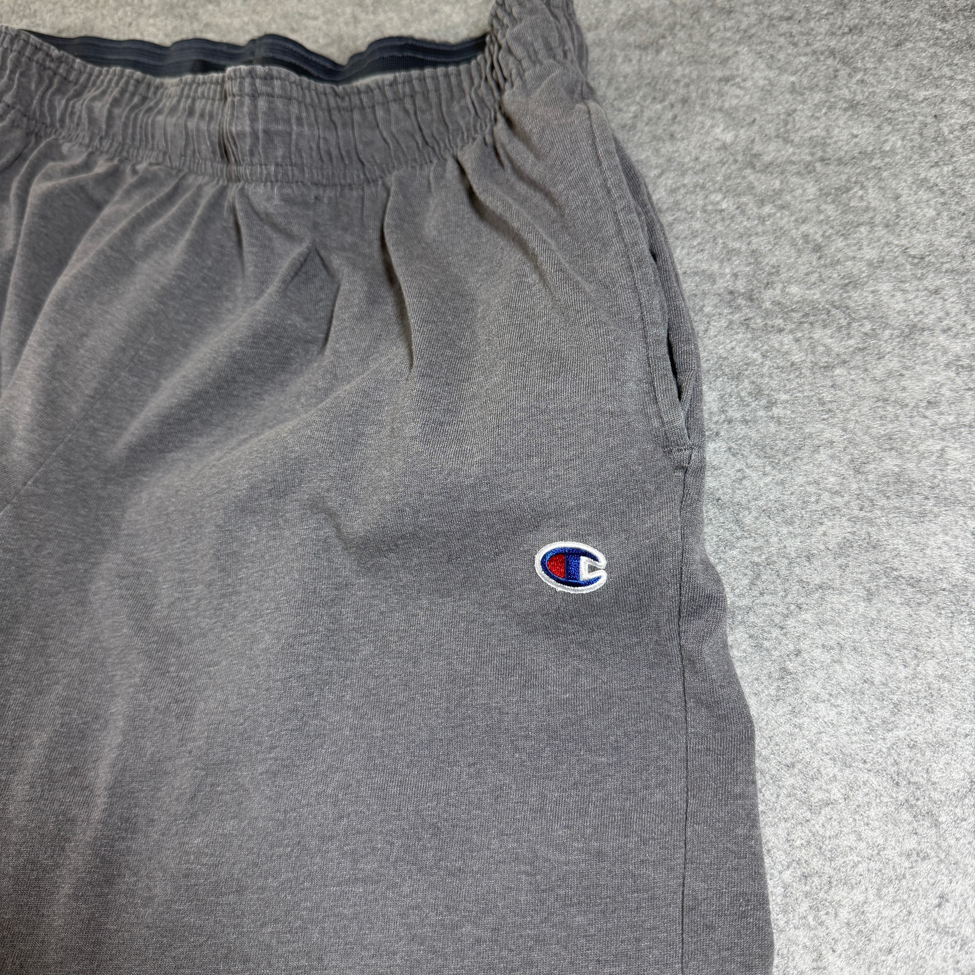 Champion Sweatpants Men L Gray Elastic Waistband Pockets Lounge Casual Loose Fit thumbnail 6