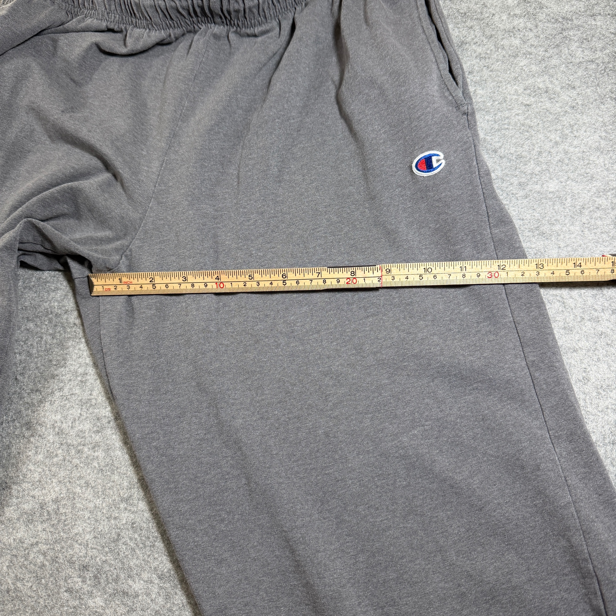 Champion Sweatpants Men L Gray Elastic Waistband Pockets Lounge Casual Loose Fit thumbnail 9