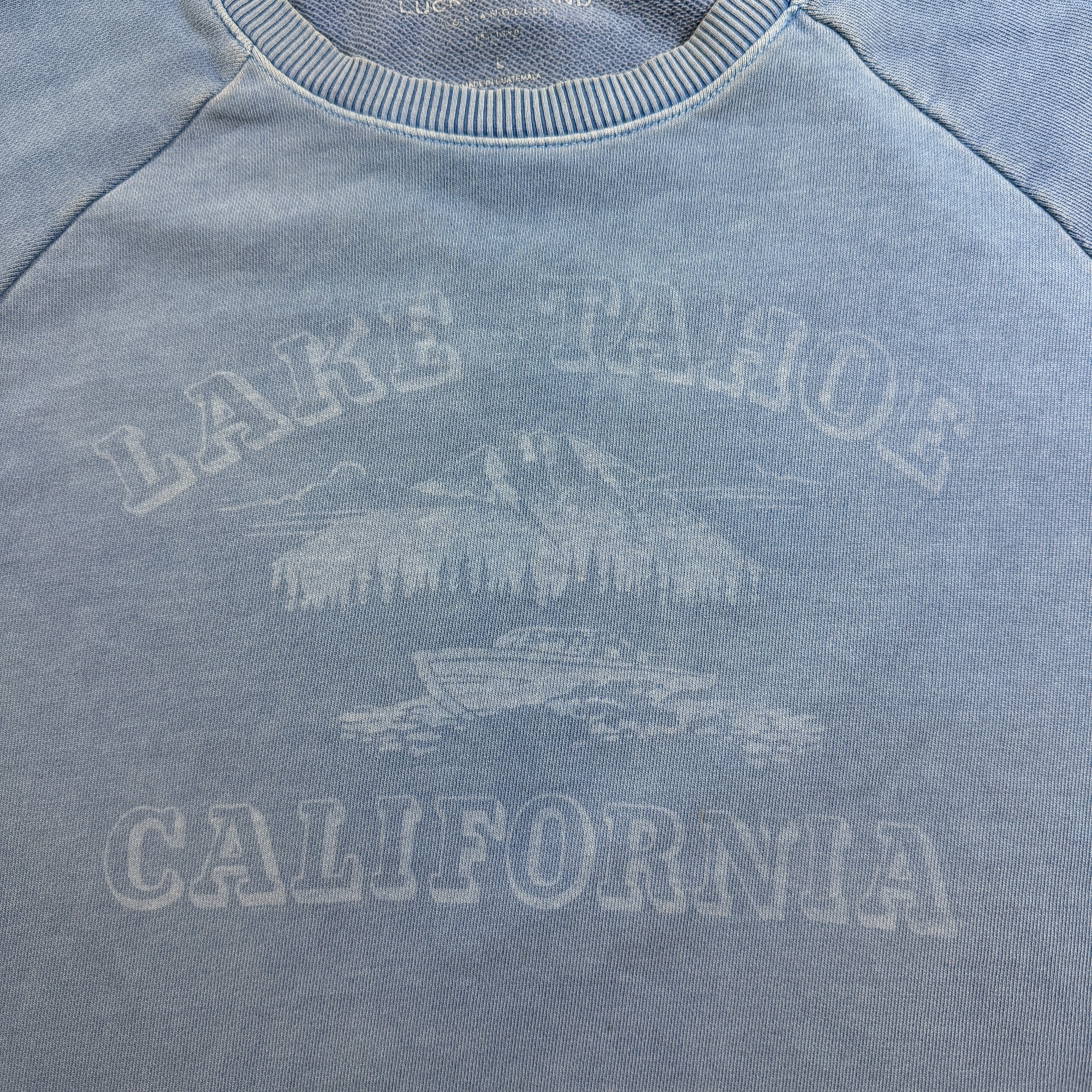 Lucky Brand Sweatshirt Womens L Light Blue Lake Tahoe Graphic Crewneck Cotton thumbnail 4