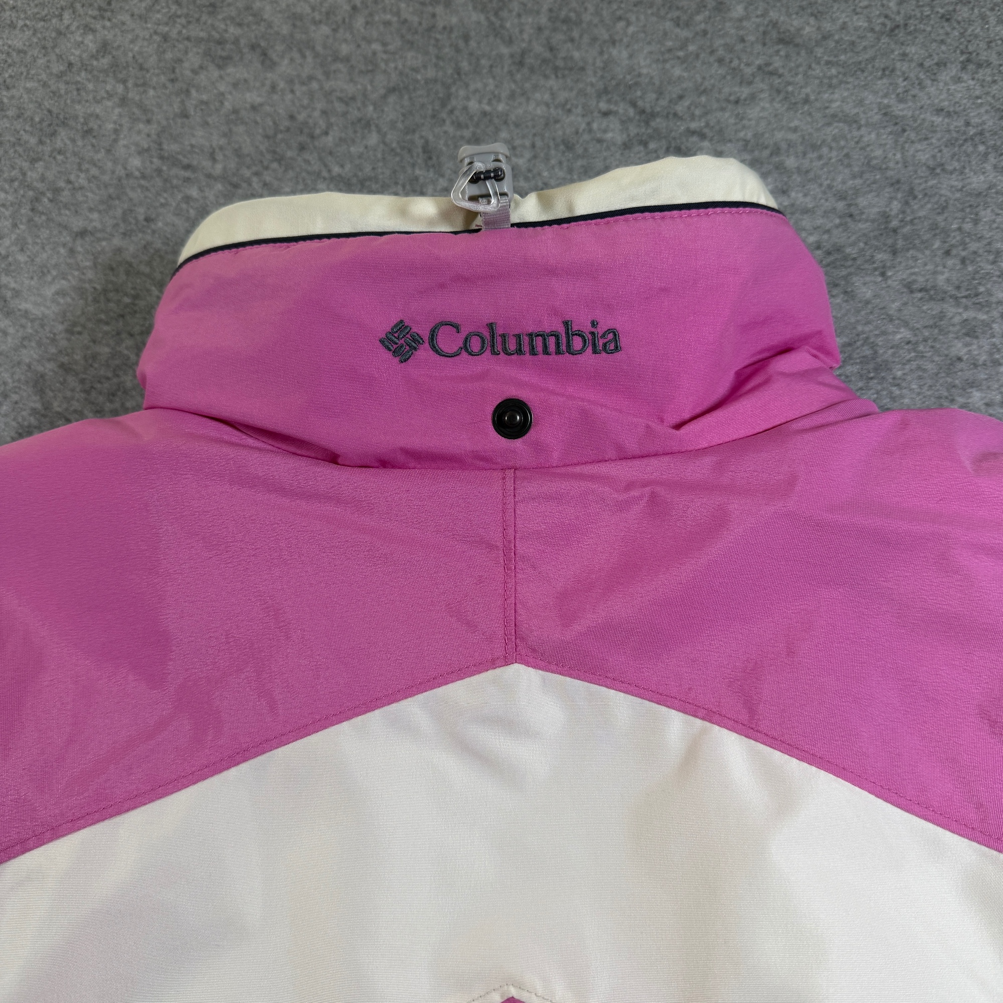 Vintage Columbia Ski Jacket Womens L Pink Full Zip Hooded Fleece Lined Insulated thumbnail 9