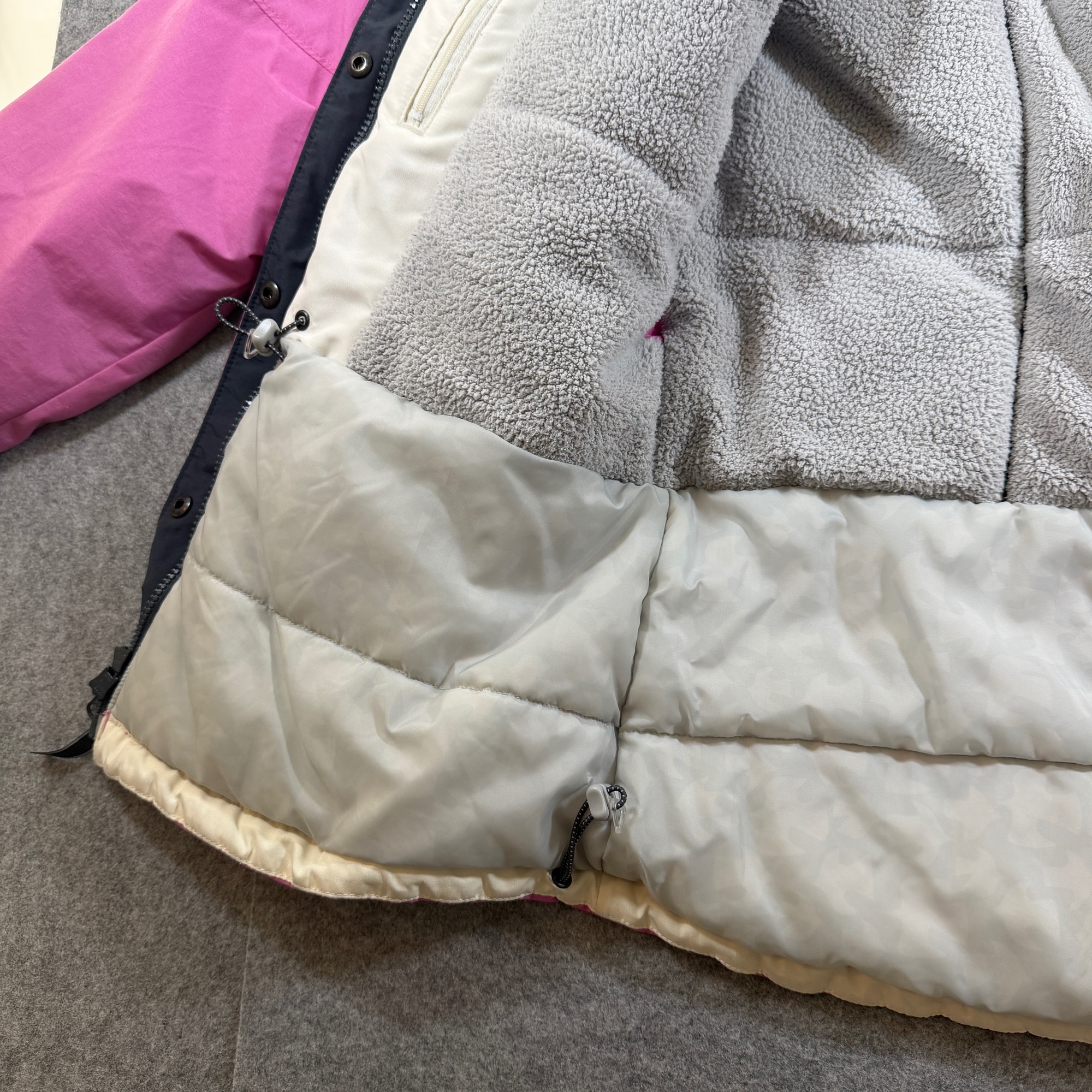 Vintage Columbia Ski Jacket Womens L Pink Full Zip Hooded Fleece Lined Insulated thumbnail 11