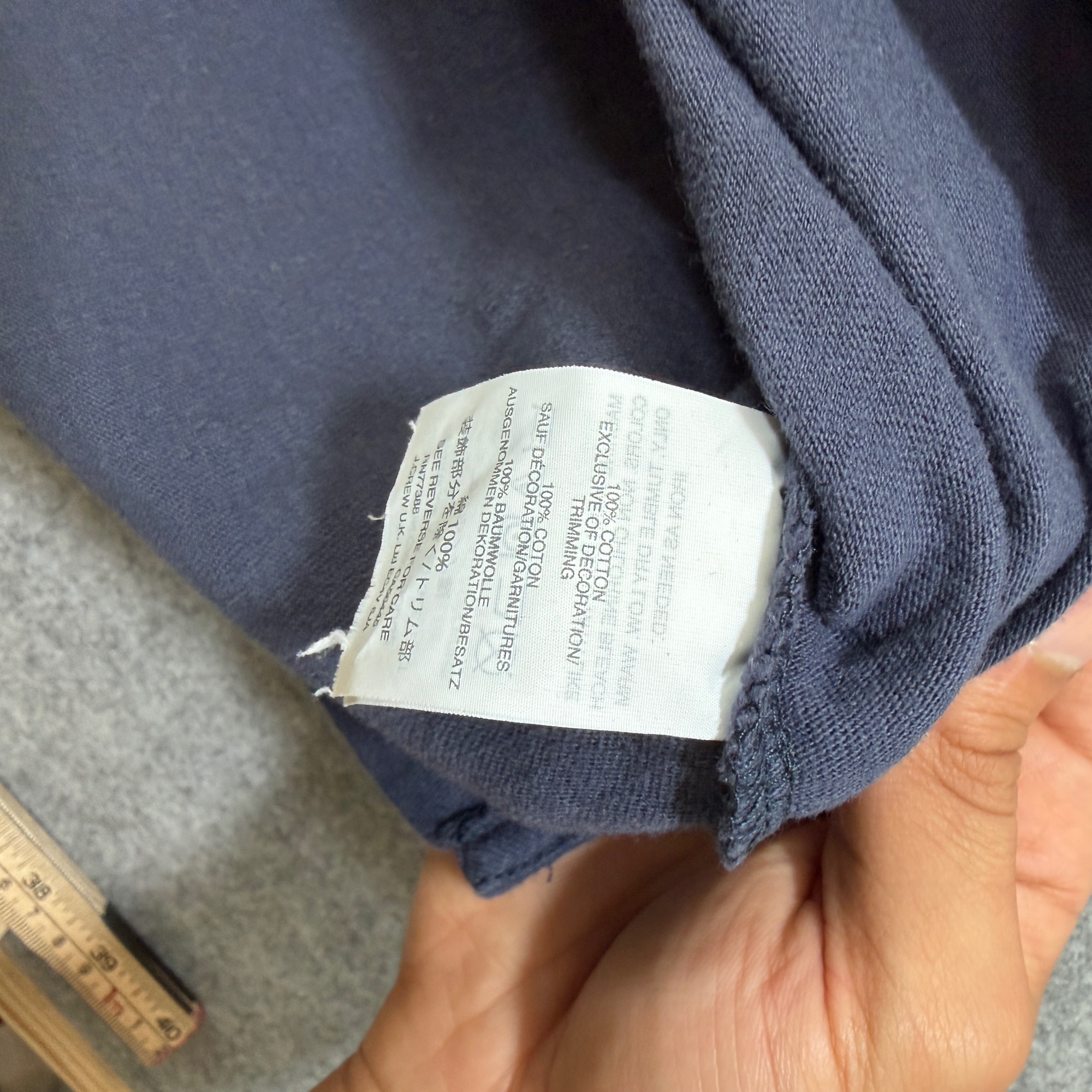 J.Crew Knit Goods Polo Shirt Mens L Navy Cotton Tipped Collar Preppy Golf thumbnail 9