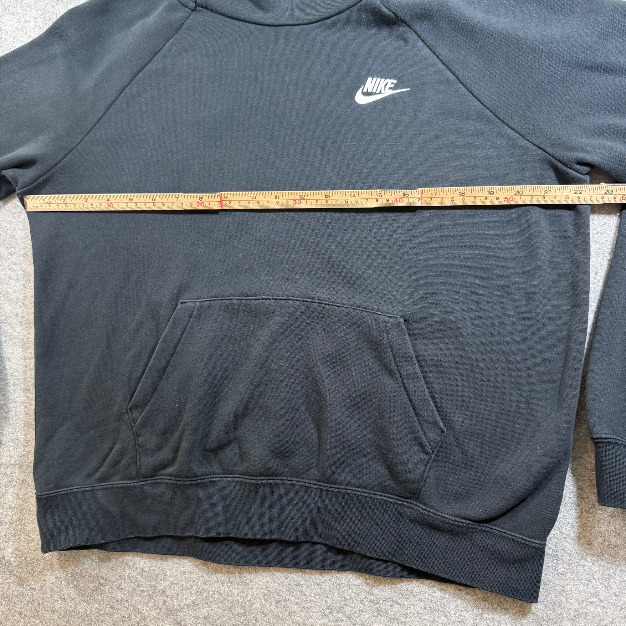 Nike Running Hoodie Mens M Black High Neck Pullover Performance Swoosh Running thumbnail 4