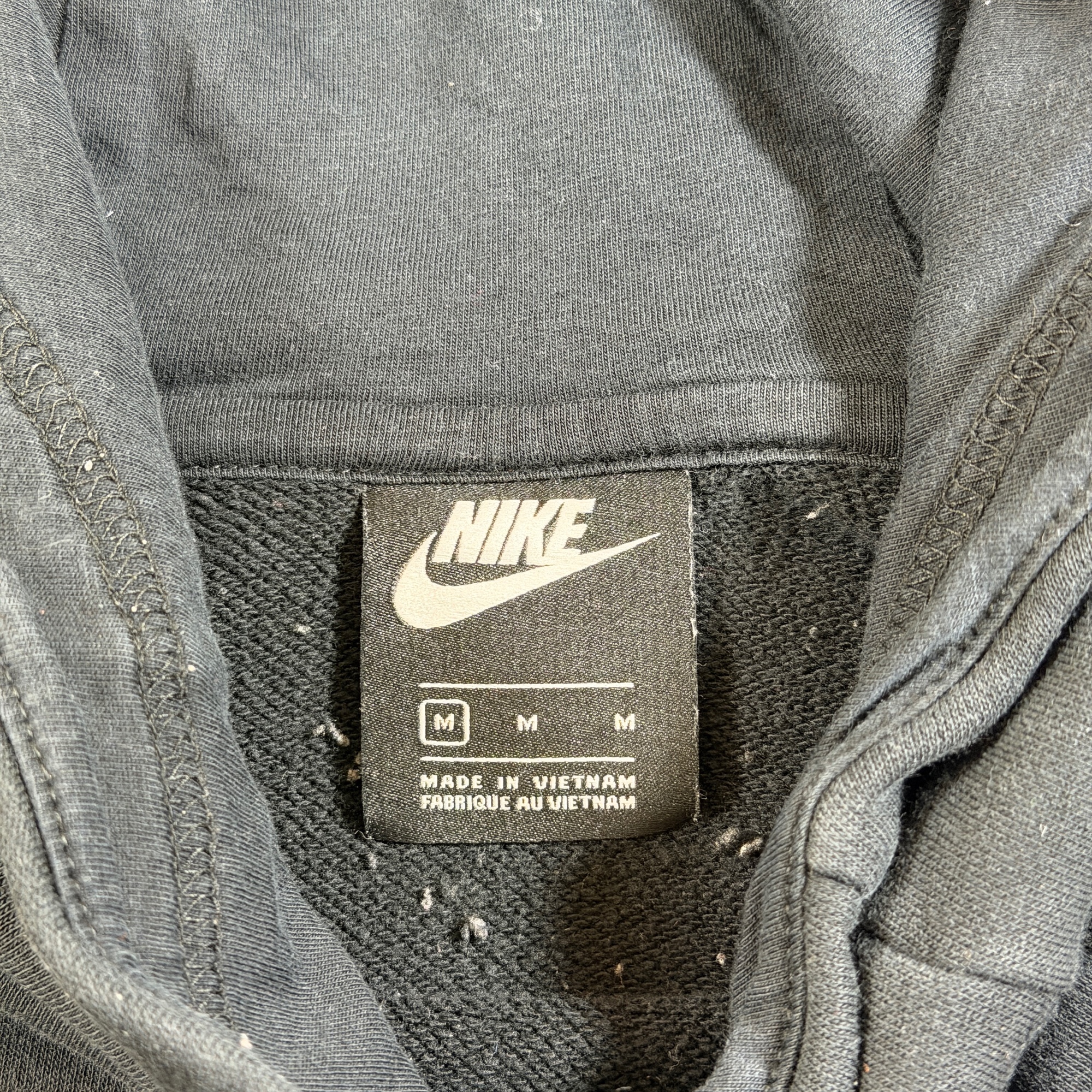 Nike Running Hoodie Mens M Black High Neck Pullover Performance Swoosh Running thumbnail 7