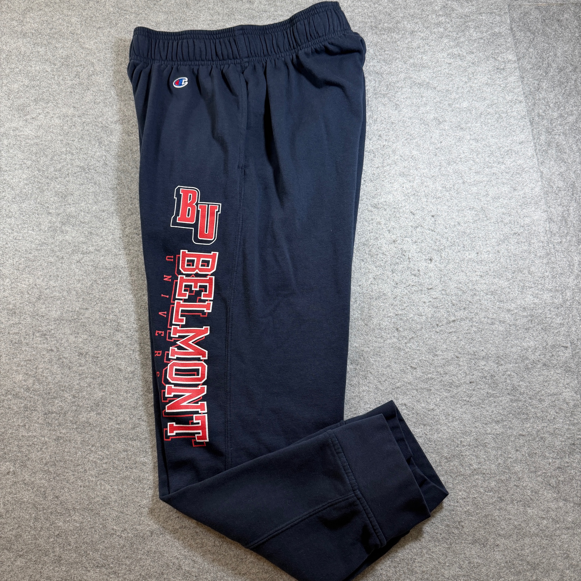 Champion Belmont Bruins Joggers Mens M Navy Heavyweight Cargo Pocket NCAA Cuffed thumbnail 3