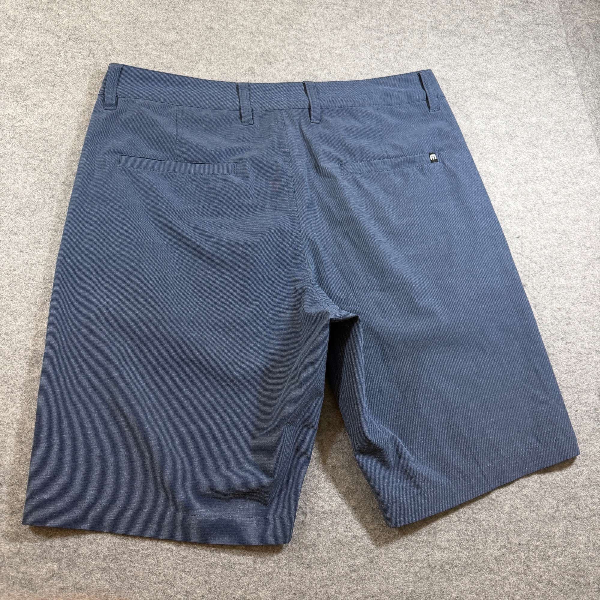 Travis Mathew Shorts Mens 33 Blue Heather Flat Front Golf Performance Stretch thumbnail 10