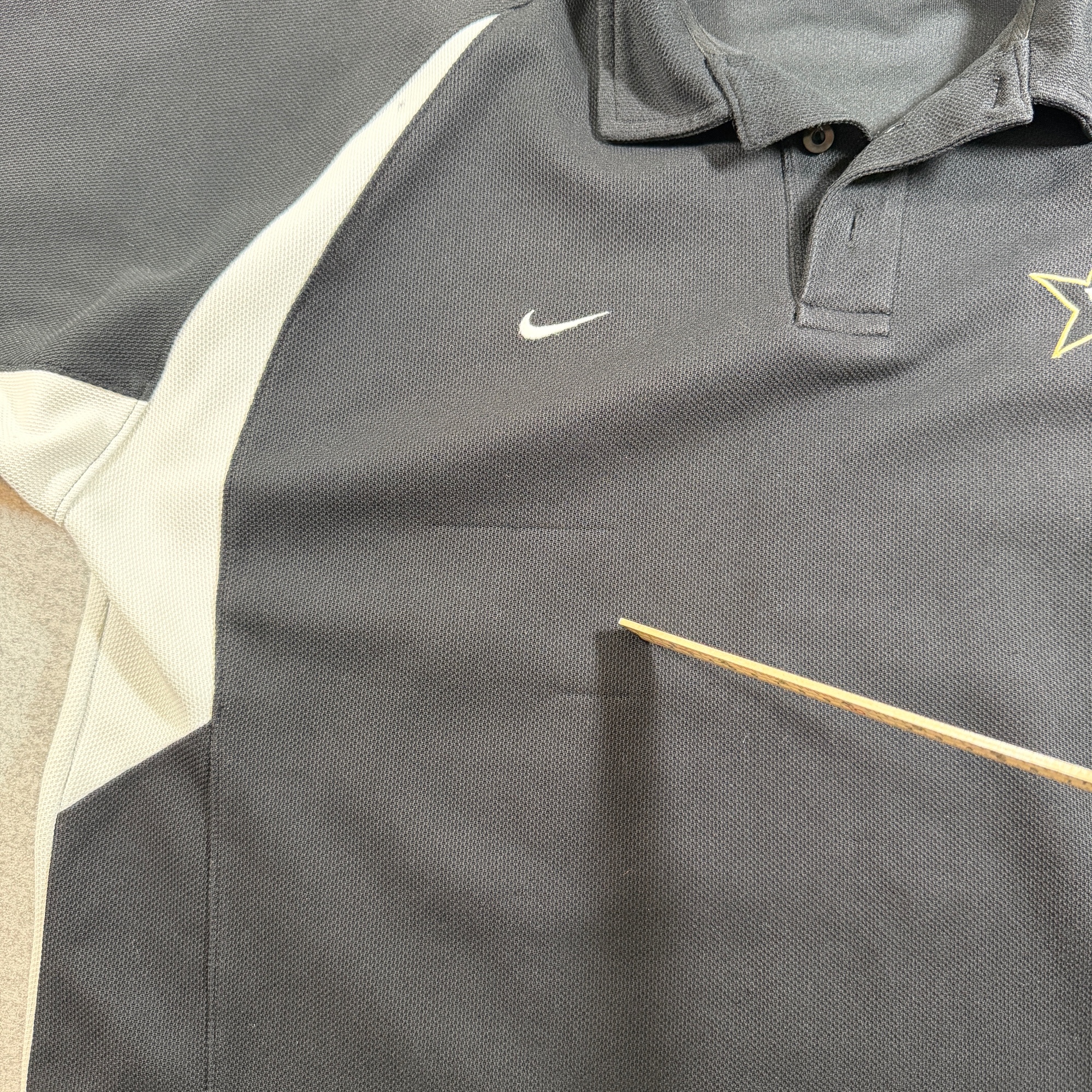 Vintage Nike Vanderbilt Commodores Polo Shirt Mens L Black Embroidered Swoosh thumbnail 4