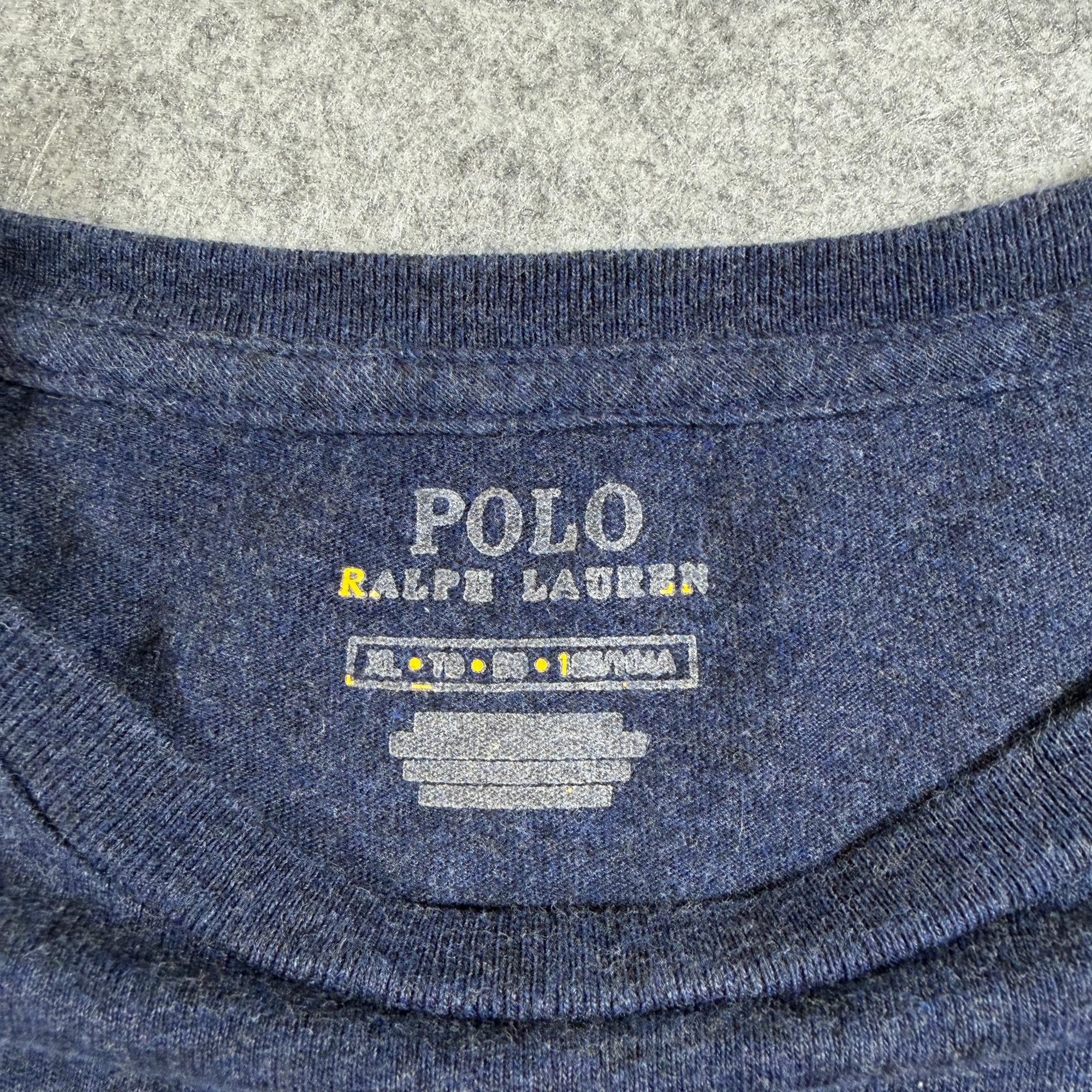 Polo Ralph Lauren T Shirt Mens XL Navy Heather Embroidered Pony Logo Crew Neck thumbnail 4