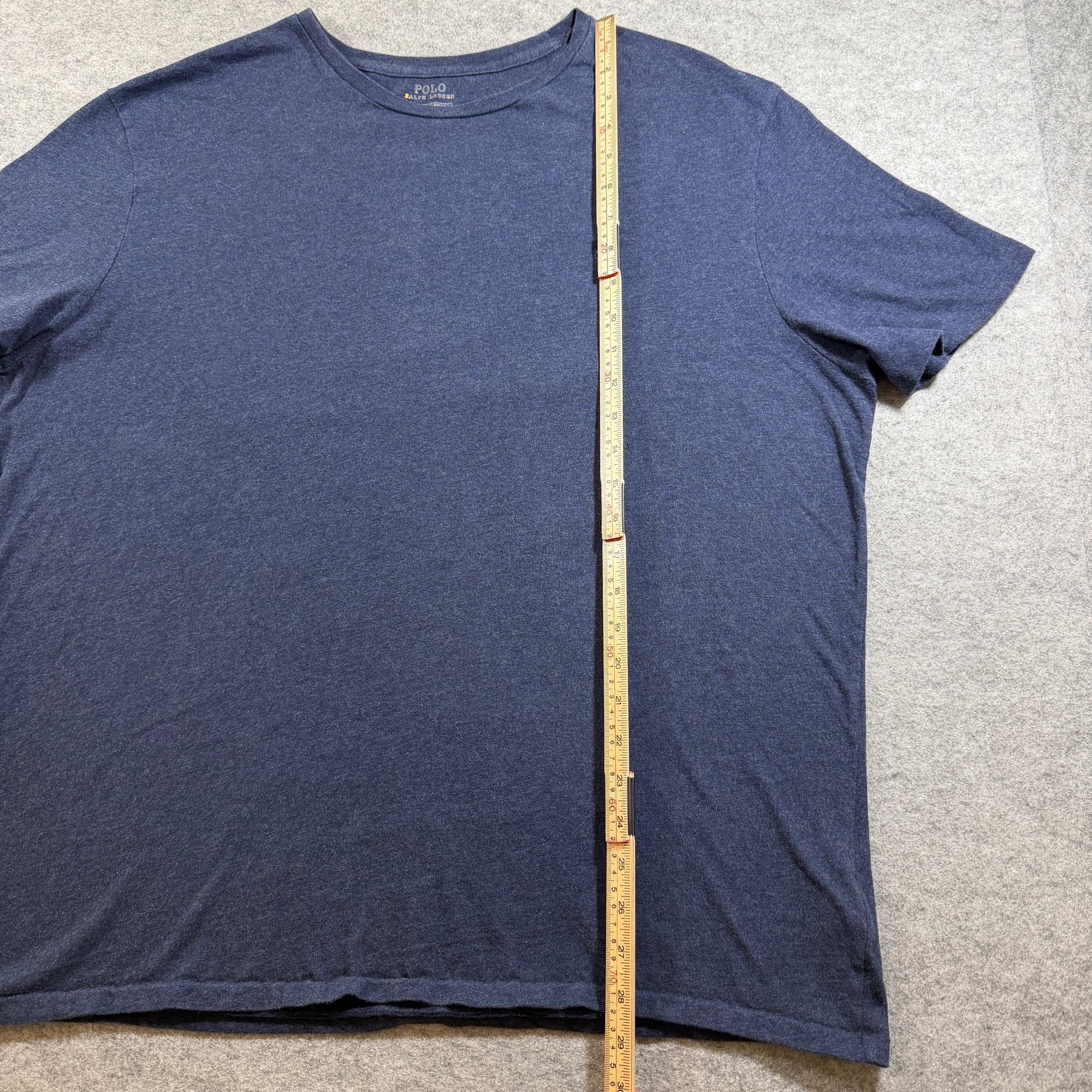 Polo Ralph Lauren T Shirt Mens XL Navy Heather Embroidered Pony Logo Crew Neck thumbnail 7