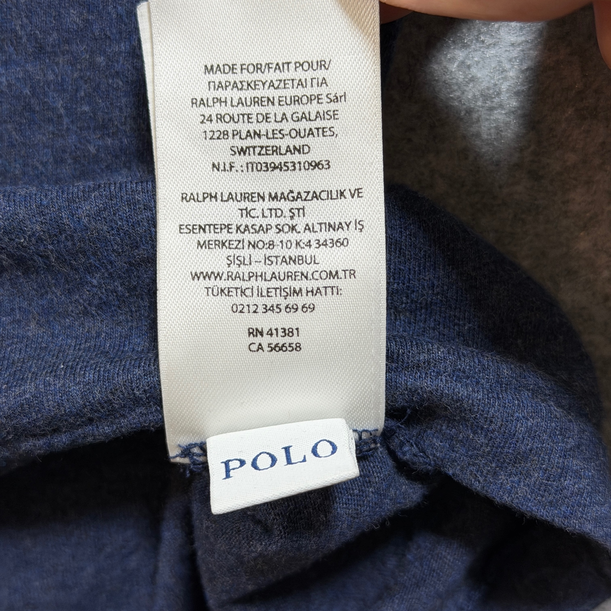 Polo Ralph Lauren T Shirt Mens XL Navy Heather Embroidered Pony Logo Crew Neck thumbnail 13