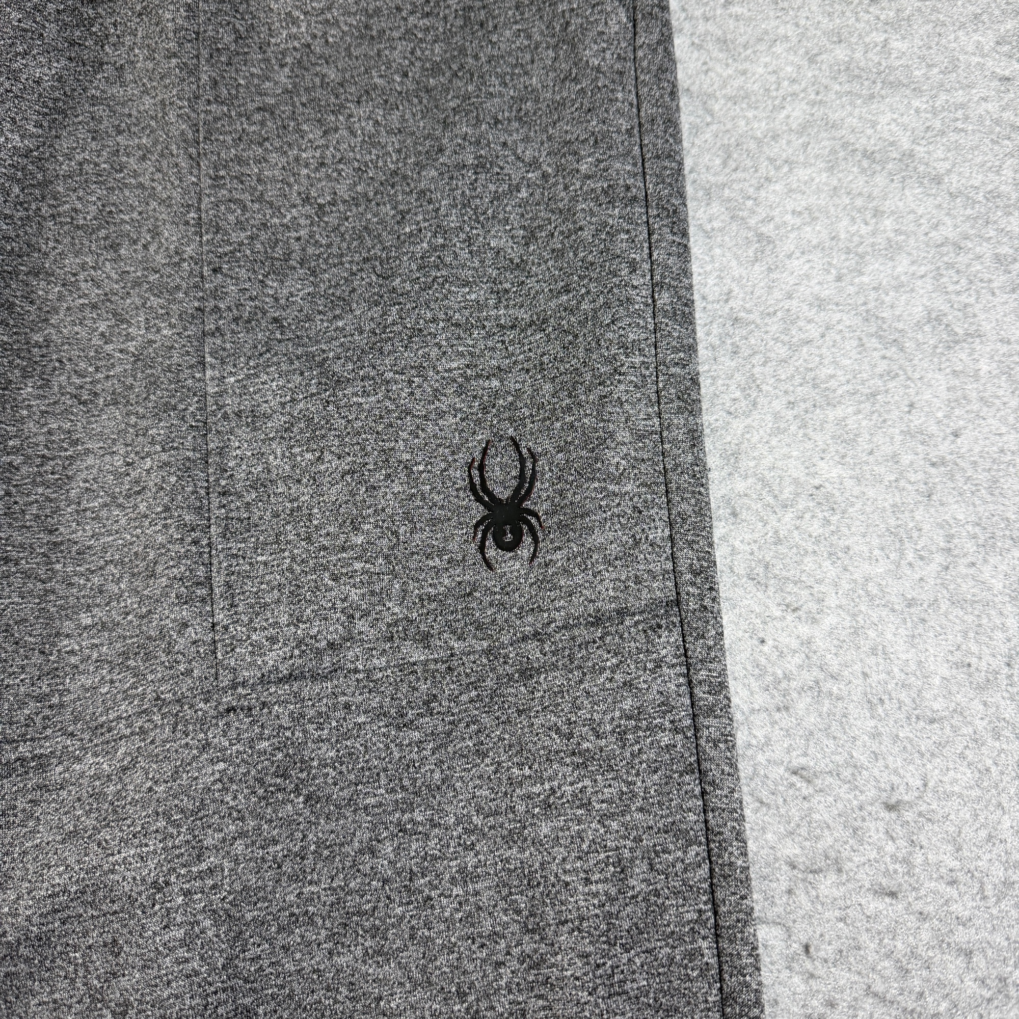 Spyder Pro-Web Joggers Mens L Heather Gray Drawstring Tapered Pocket Sweatpants thumbnail 2