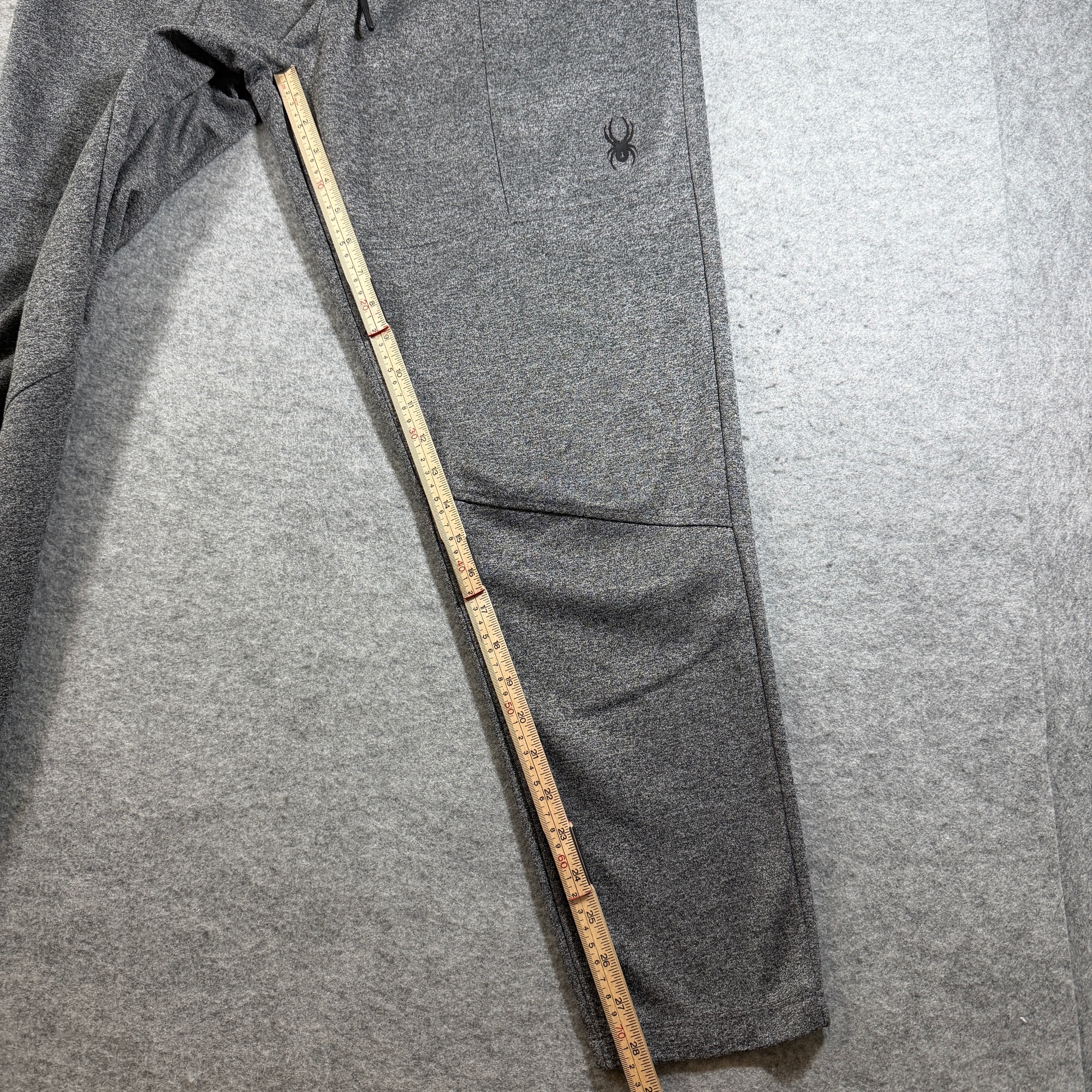 Spyder Pro-Web Joggers Mens L Heather Gray Drawstring Tapered Pocket Sweatpants thumbnail 8