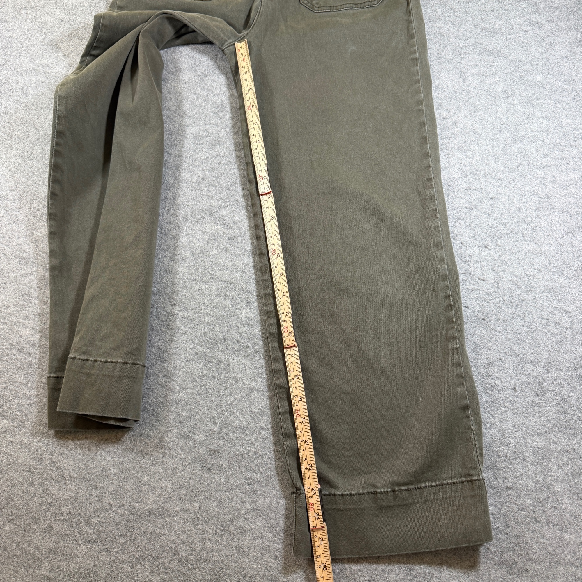 Bagatelle Collection Pants Women 4 Olive Green High Rise Wide Leg Cotton Stretch thumbnail 6