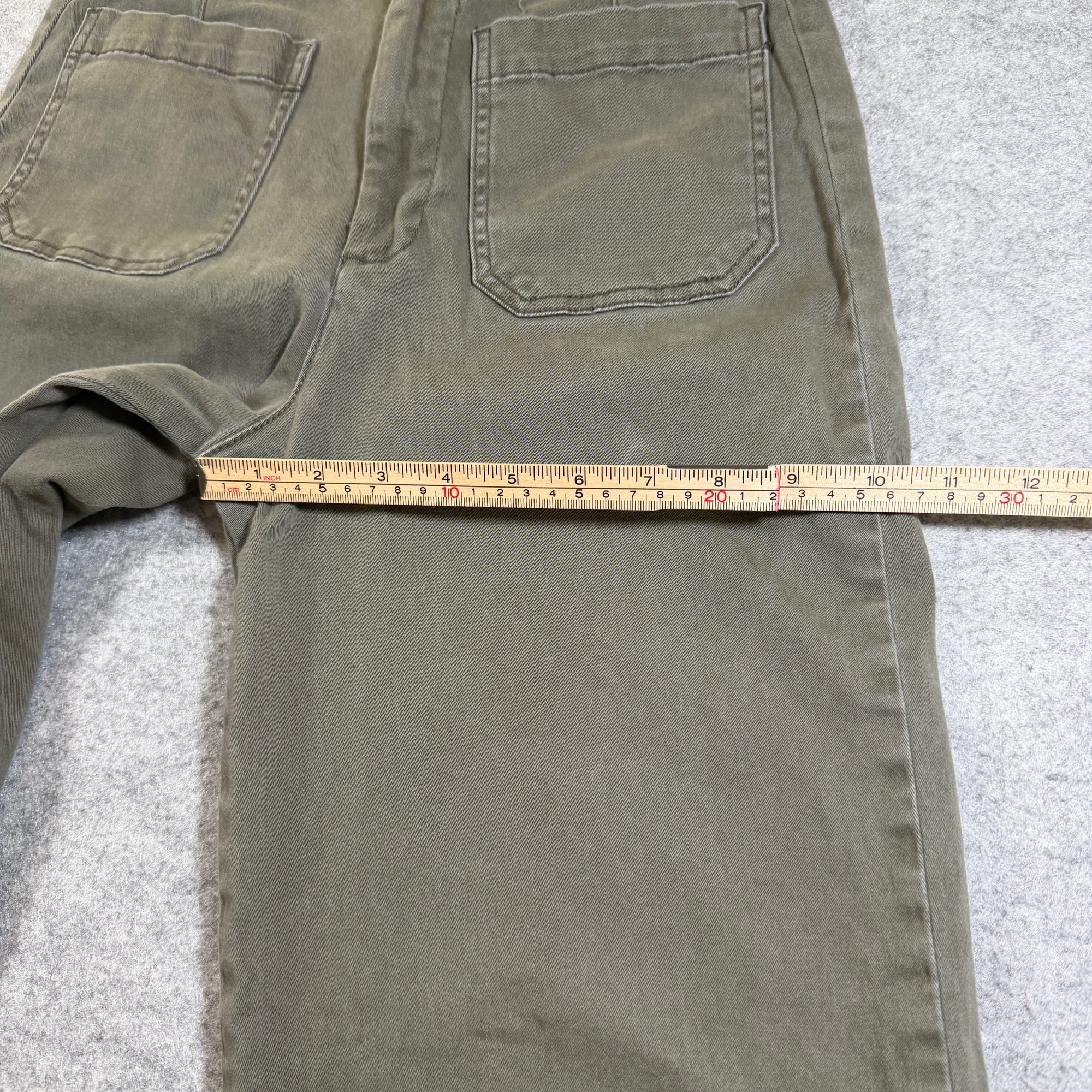 Bagatelle Collection Pants Women 4 Olive Green High Rise Wide Leg Cotton Stretch thumbnail 7