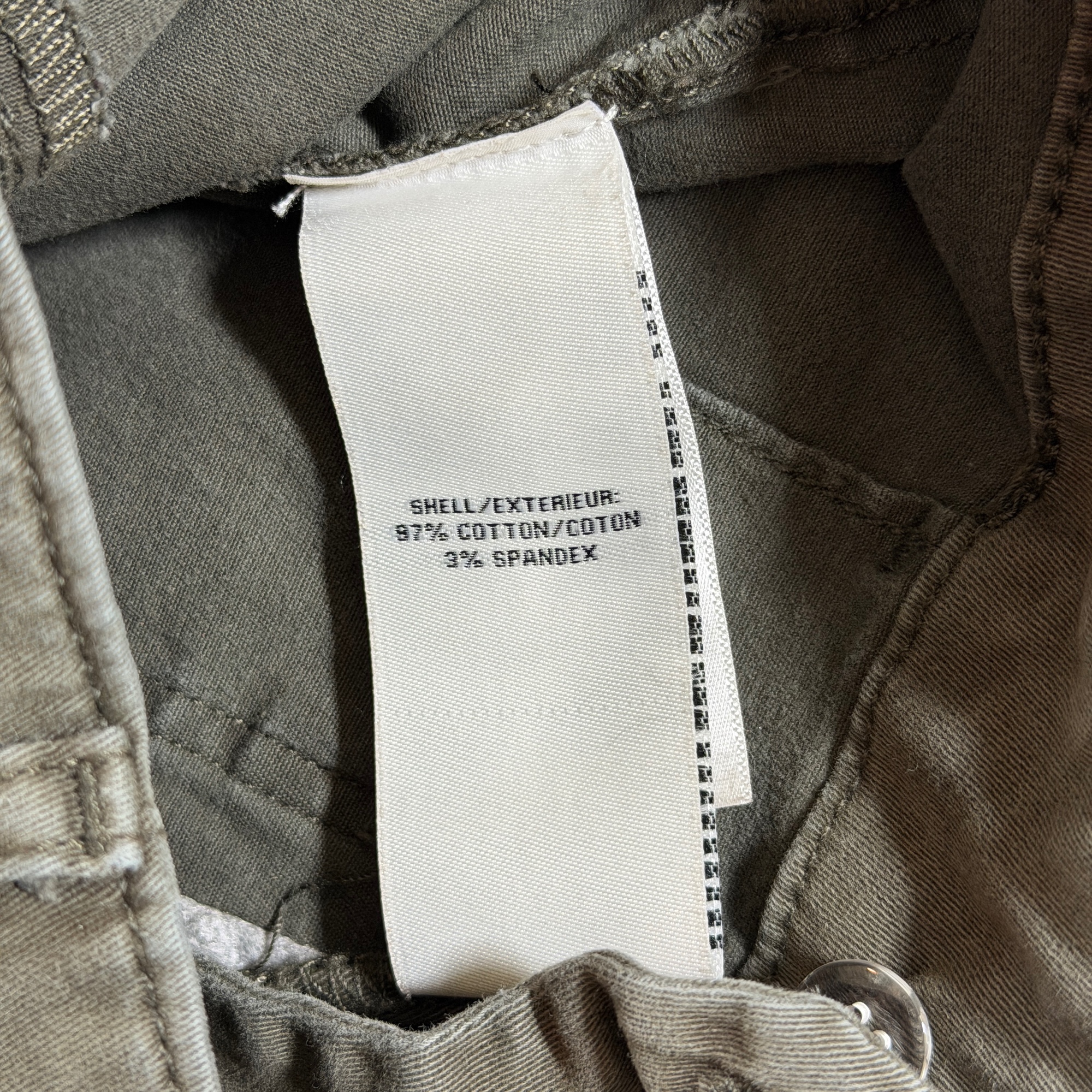 Bagatelle Collection Pants Women 4 Olive Green High Rise Wide Leg Cotton Stretch thumbnail 9
