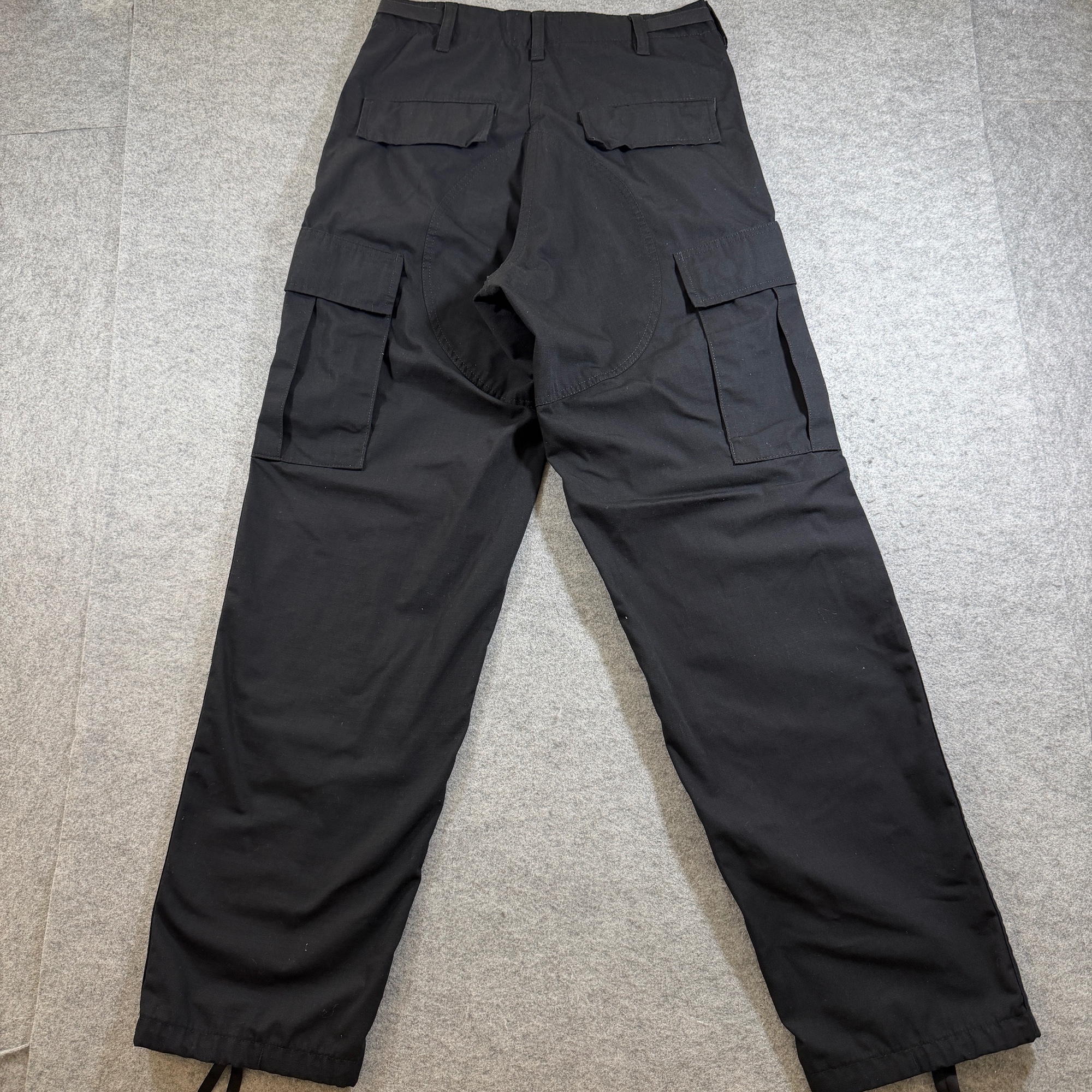 Galls BDU Cargo Pants Ripstop Mens Small Regular Black Cuffs Adjustable Waist thumbnail 2