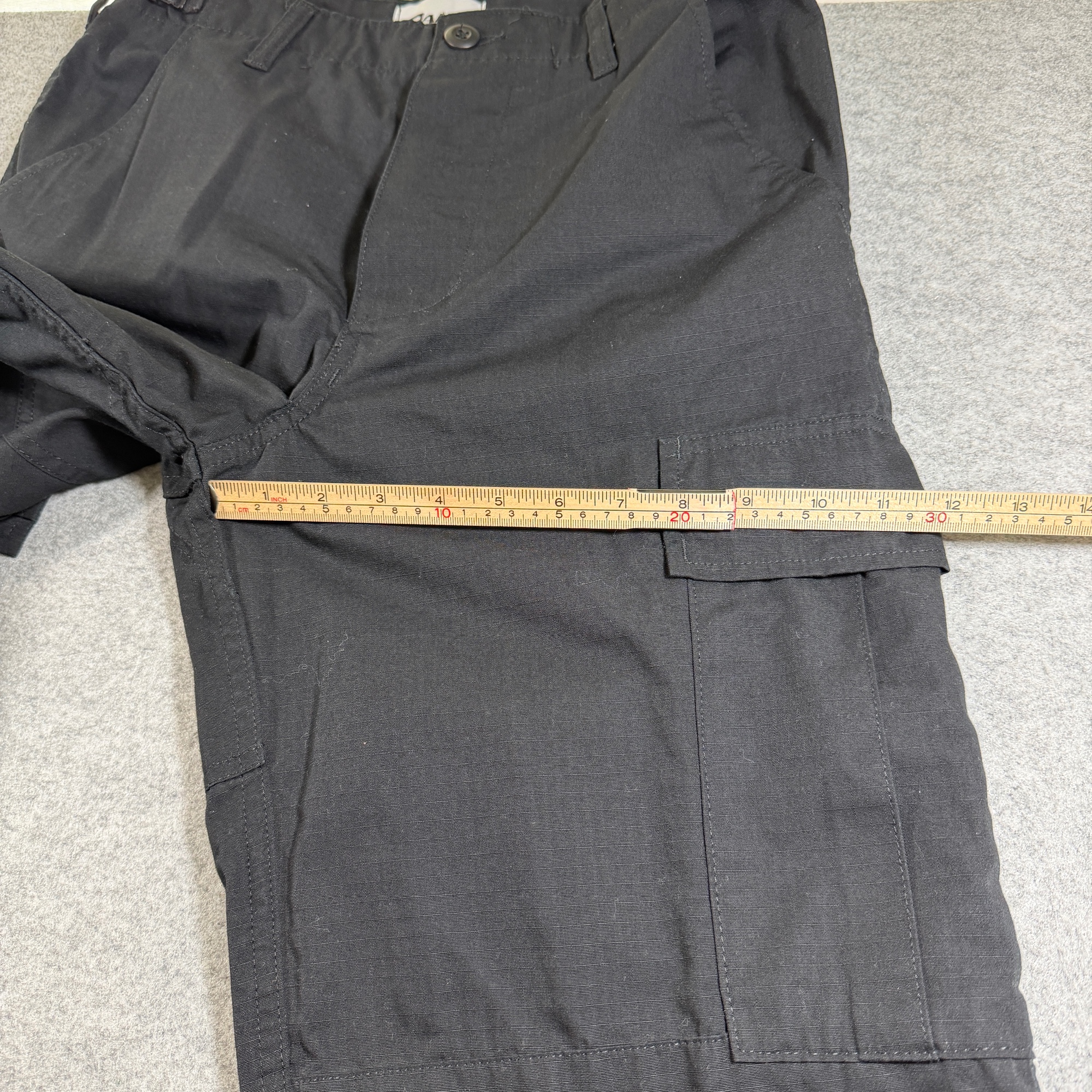 Galls BDU Cargo Pants Ripstop Mens Small Regular Black Cuffs Adjustable Waist thumbnail 8
