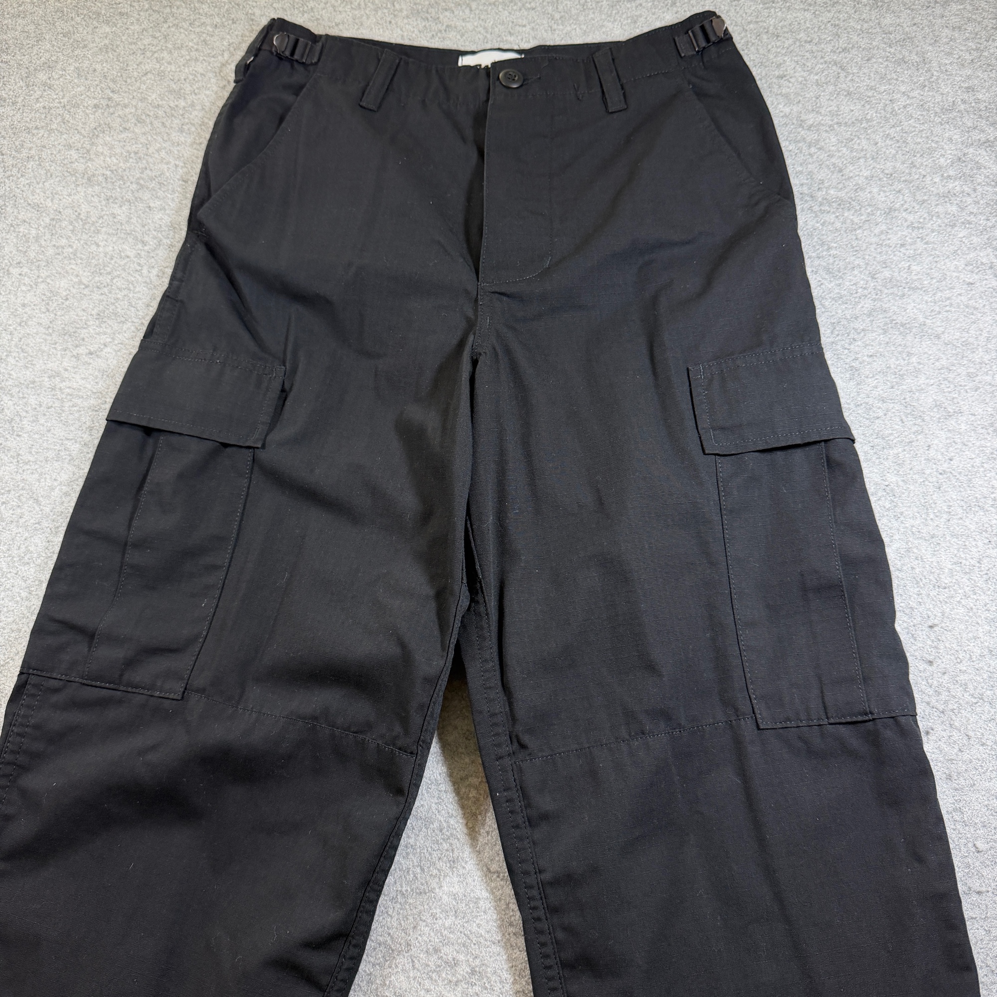 Galls BDU Cargo Pants Ripstop Mens Small Regular Black Cuffs Adjustable Waist thumbnail 10
