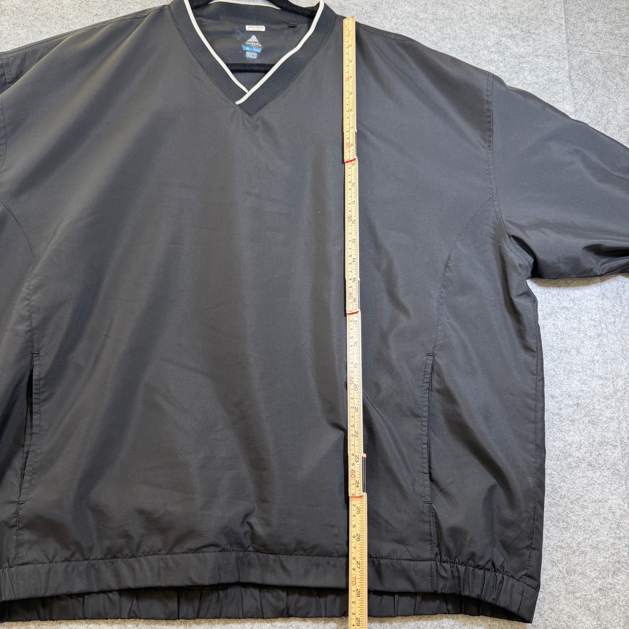 Bollé Golf Storm Windbreaker Mens XL Black Vintage Pullover V-Neck Elastic Cuffs thumbnail 7